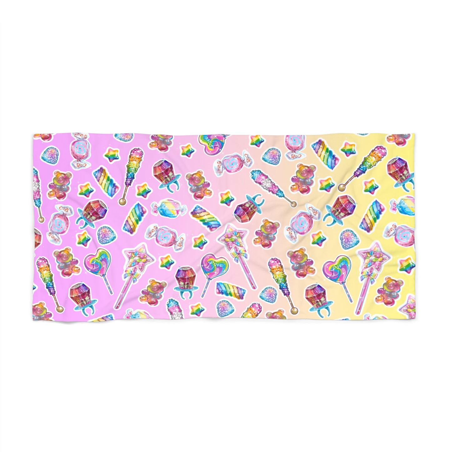 Colorful Summer Beach Towel, Fun Beach Accessory, Pool Party Essential, Cute Gift for Teens, Relaxation at the Beach
