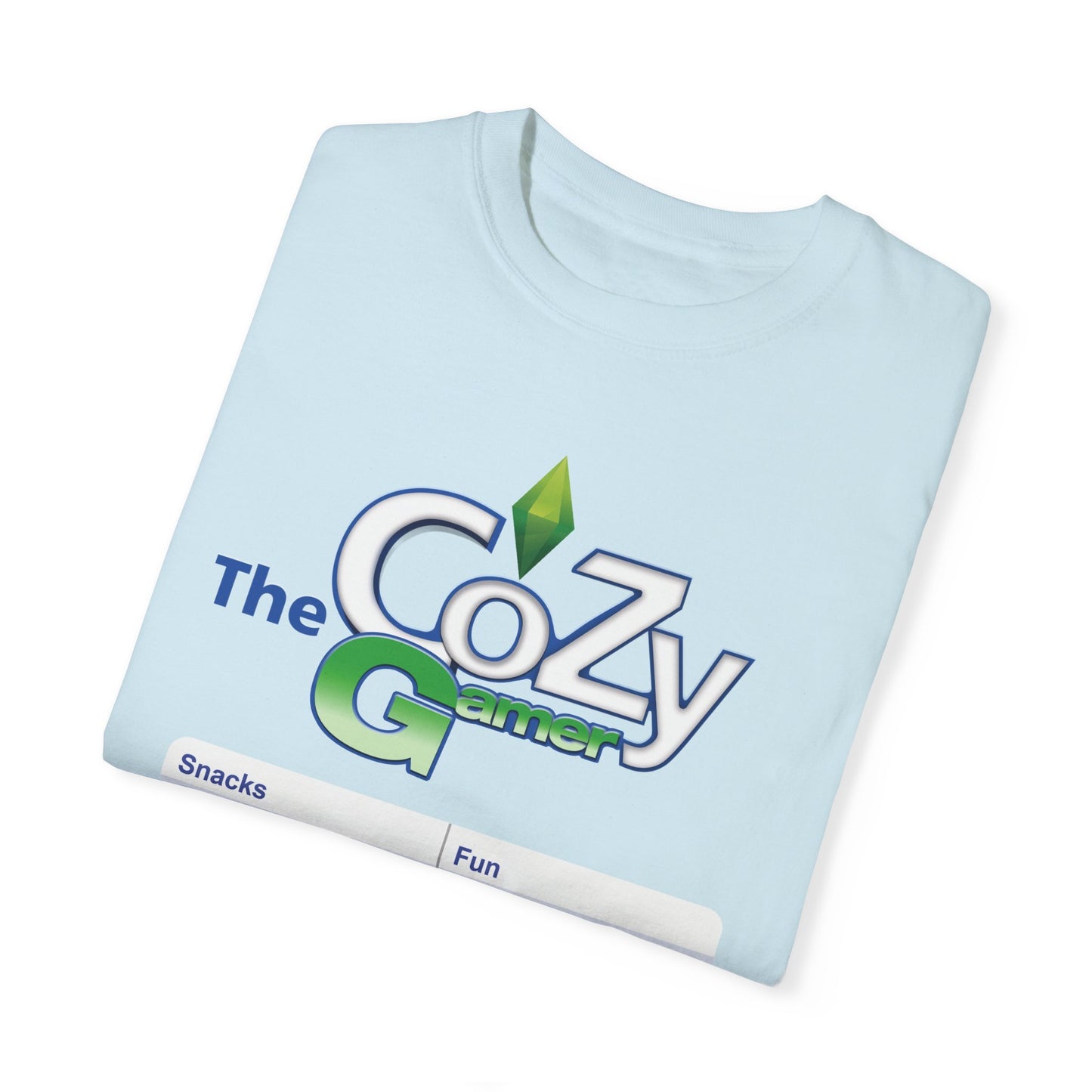 Cozy Gamer Shirt with Status Bar