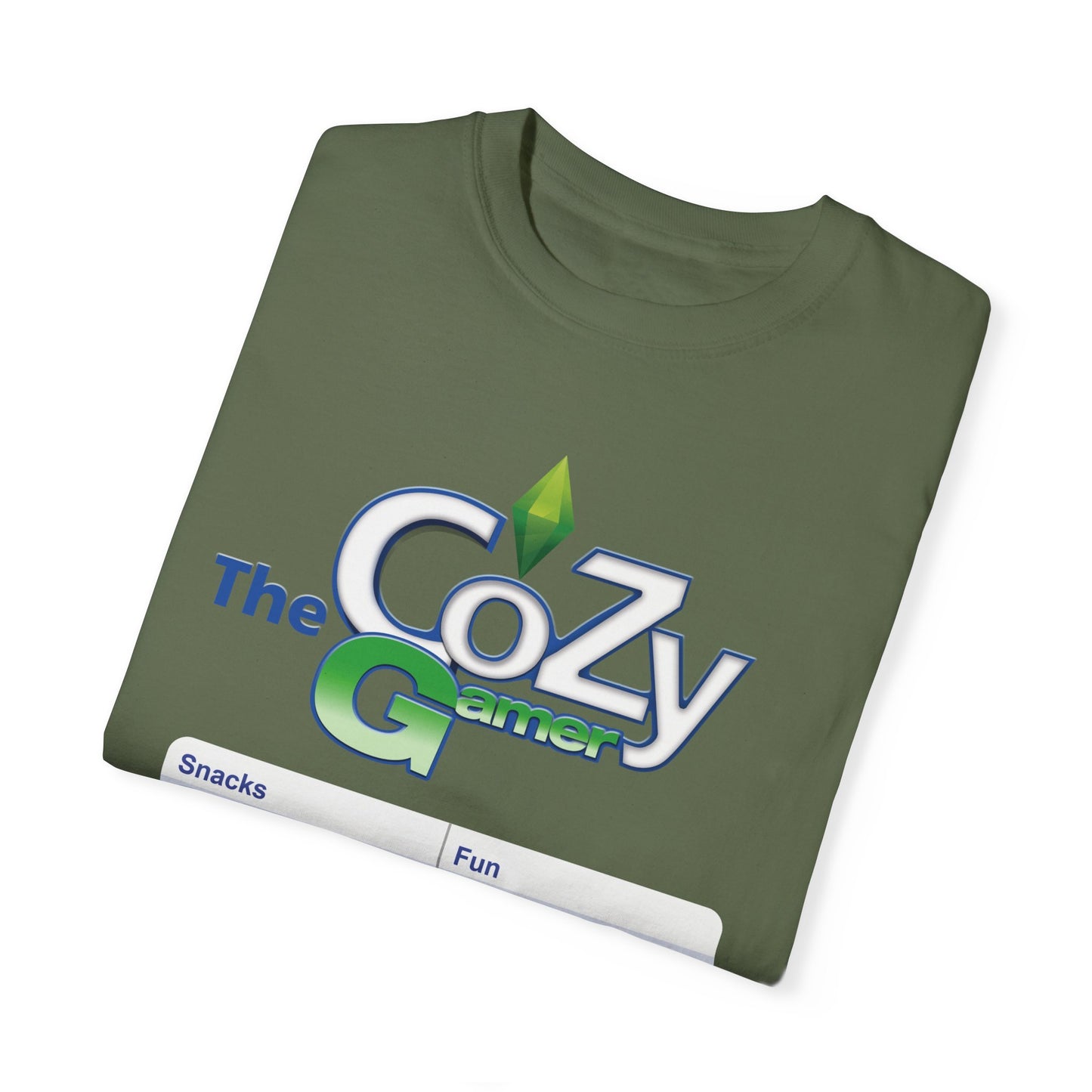 Cozy Gamer Shirt with Status Bar