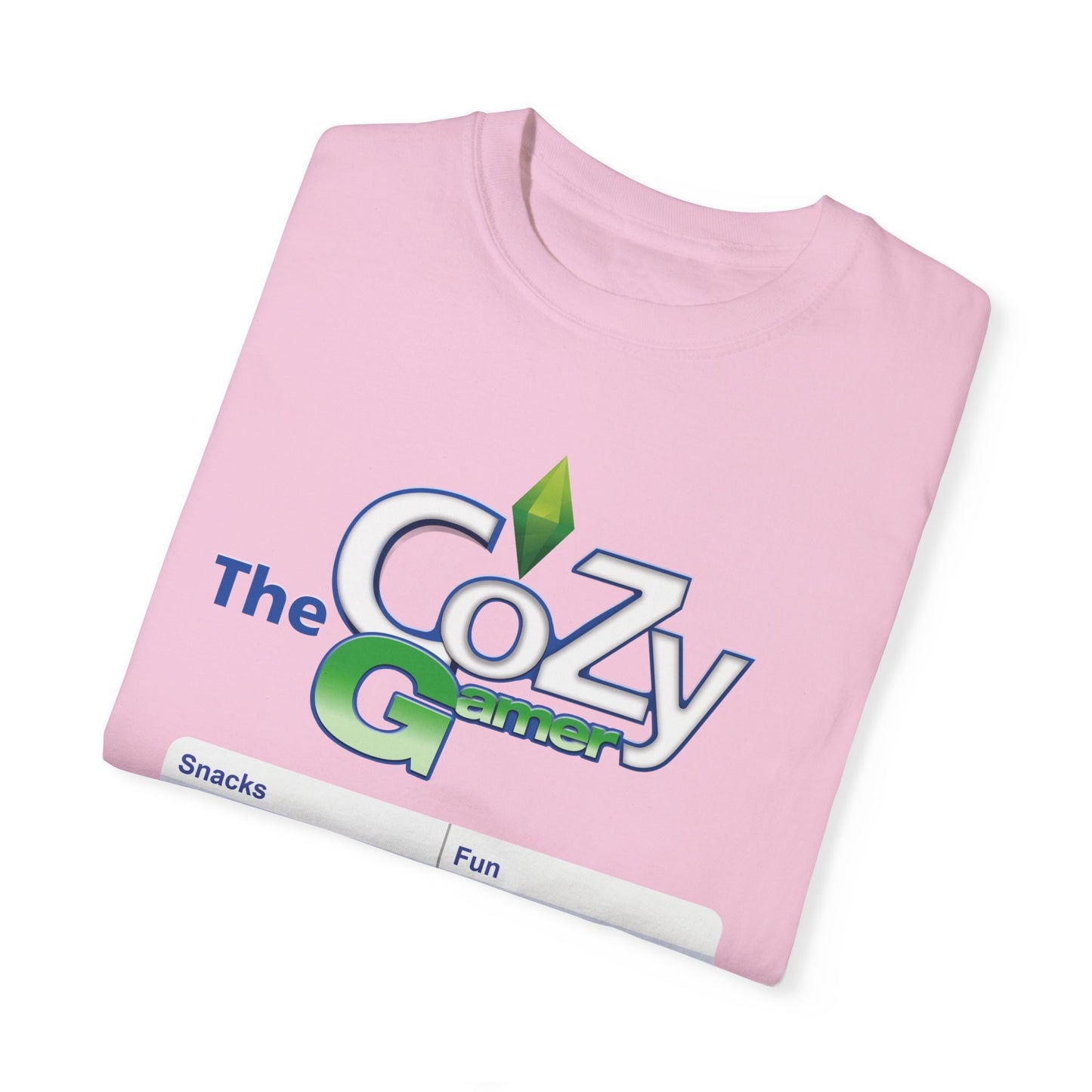 Cozy Gamer Shirt with Status Bar