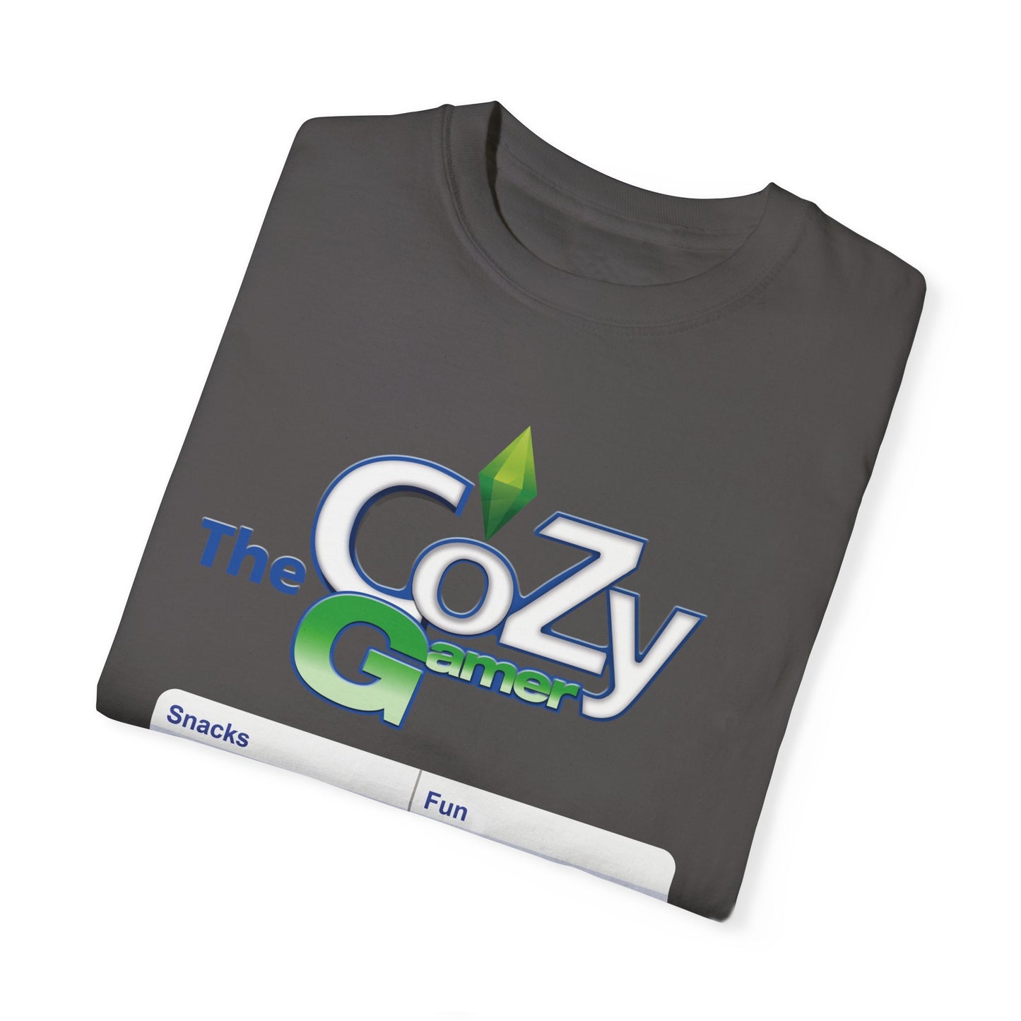 Cozy Gamer Shirt with Status Bar