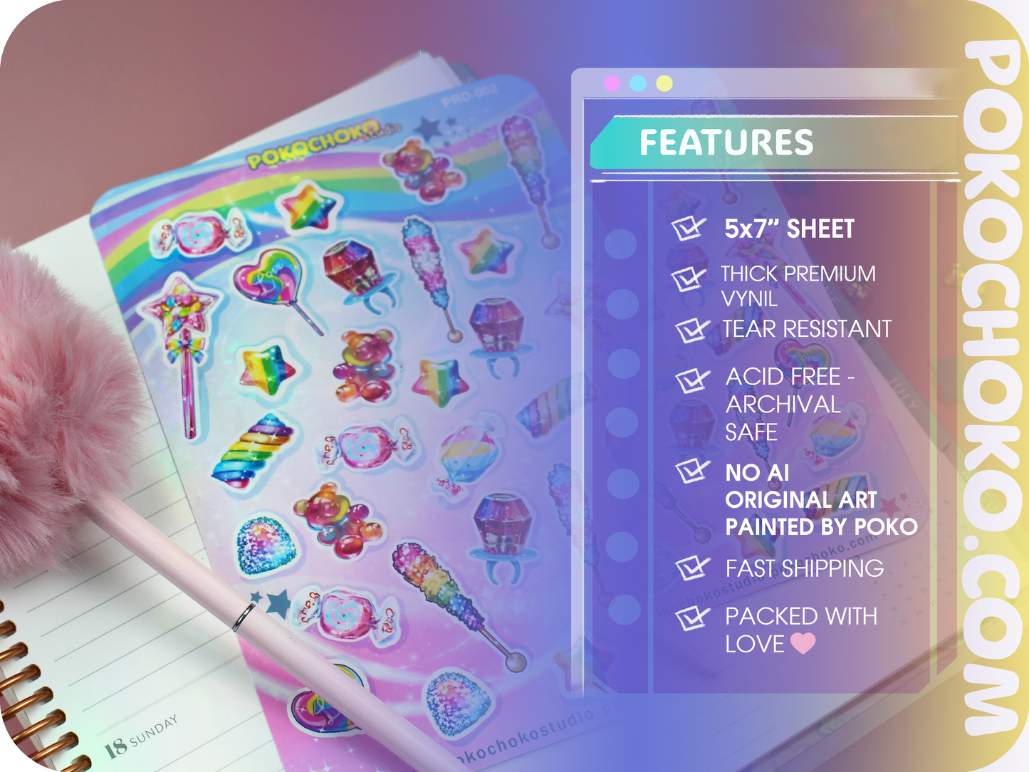 summer stickers
sticker gifts
spring stickers
scrapbooking
Pride Stickers
Pride art stickers
penpal stickers
kawaii stickers
Ice cream Stickers
foodie gifts
cute stickers
Art Sticker sheets
Art Sticker Sheet
all Pride
rainbow stickers