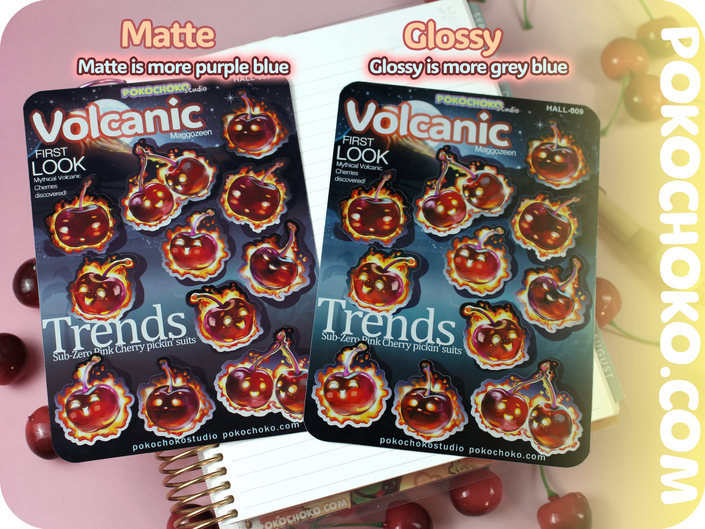 Cute Stickers
scrapbooking
kawaii stickers
sticker gifts
Pokochoko
unique stickers
Funny stickers
cookbook stickers
Cherry Stickers
Flaming Stickers
Fruit Stickers
Cute cherry gifts
food stickers