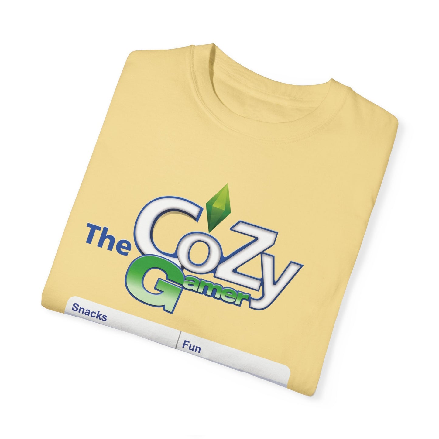 Cozy Gamer Shirt with Status Bar