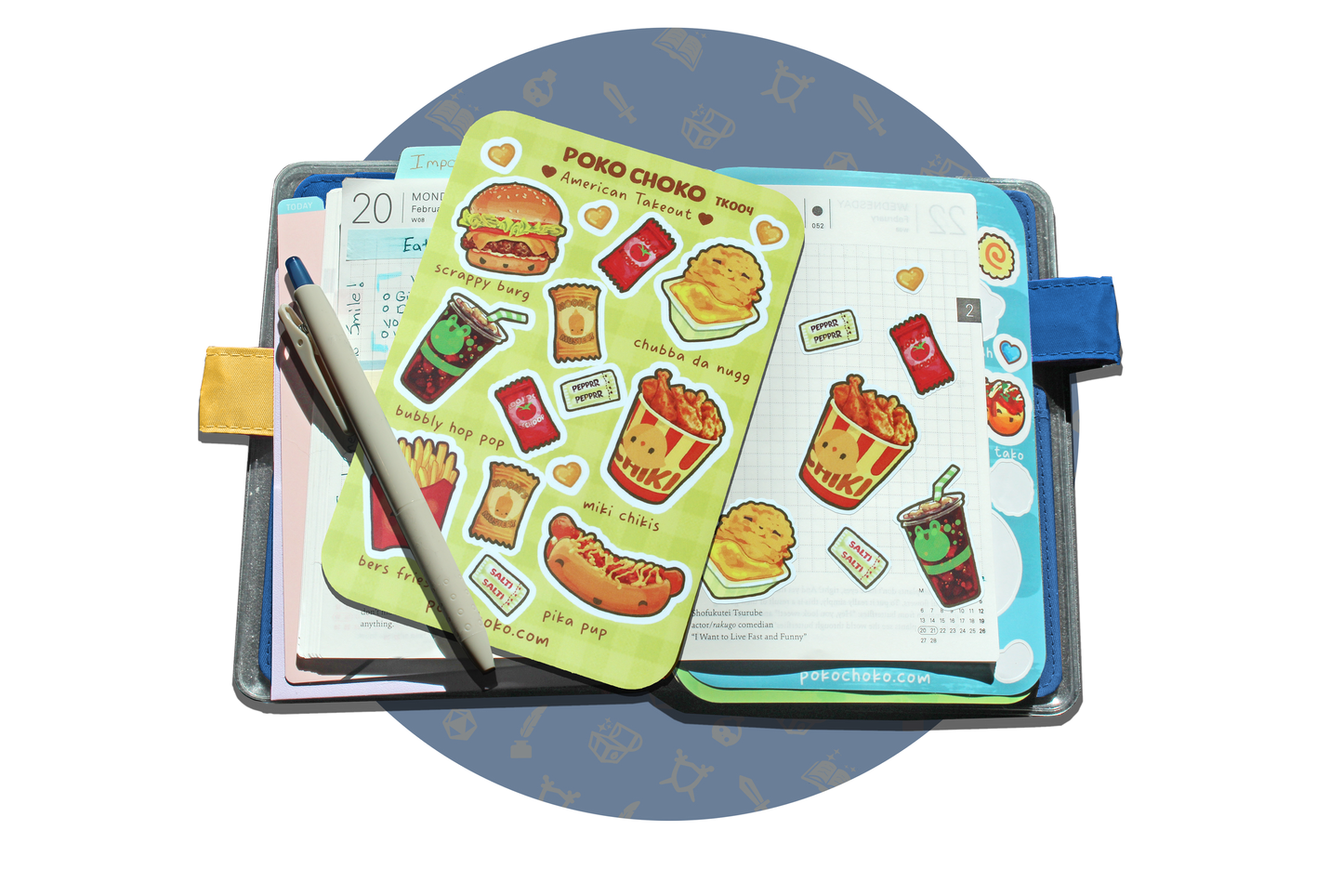 American Take Out Journal Sticker Sheet