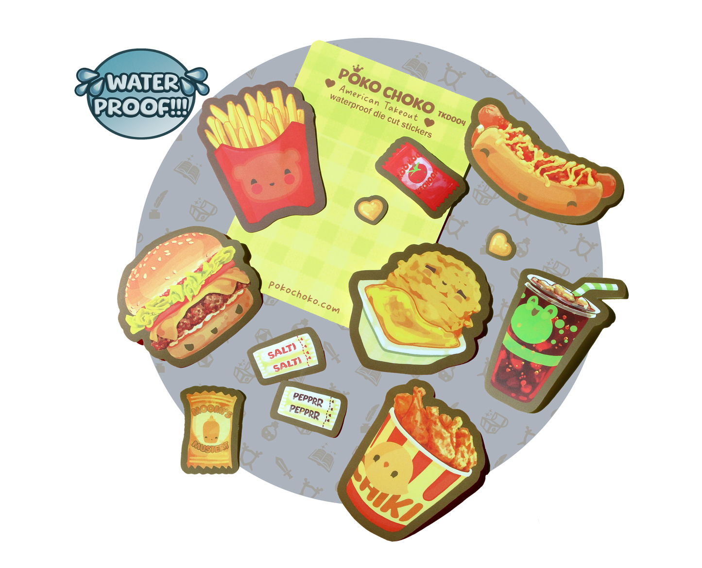Take out Bundle Deal Die Cut Full Set Sticker packs