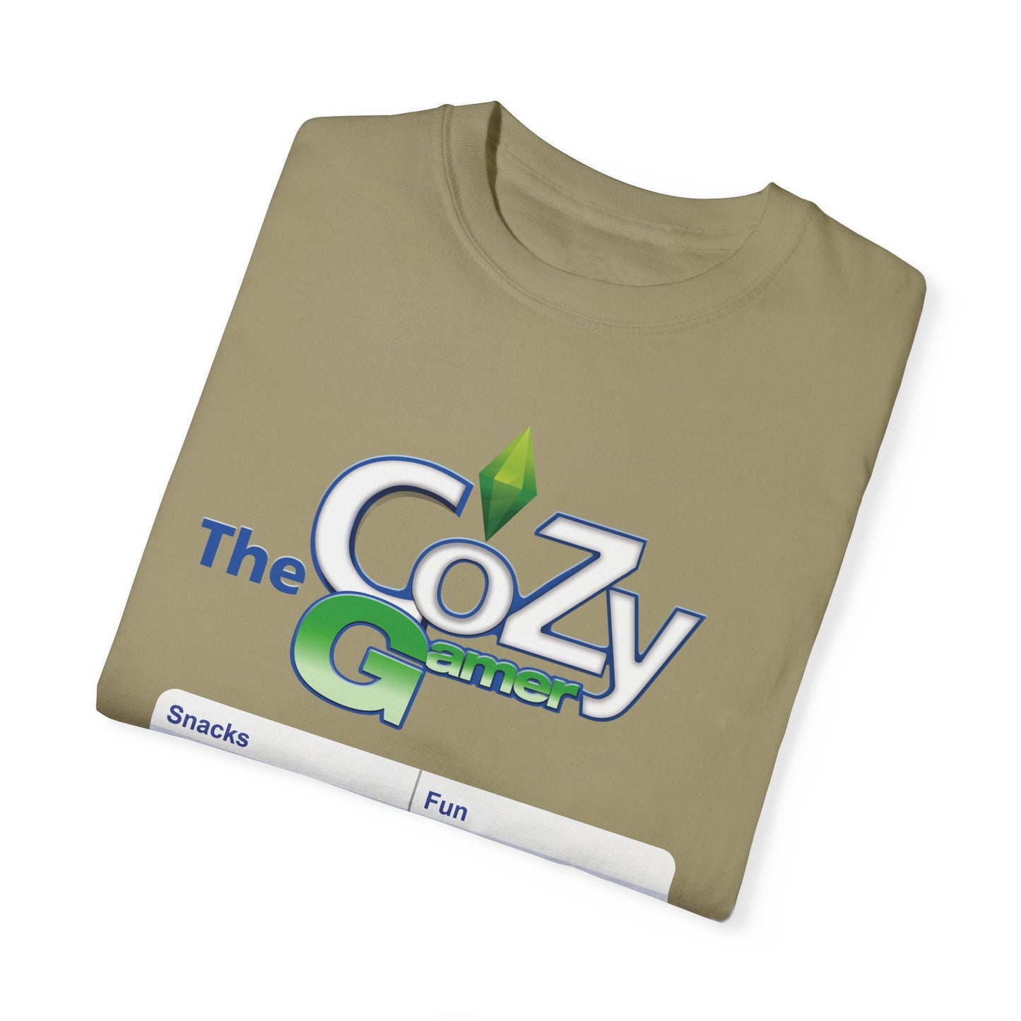 Cozy Gamer Shirt with Status Bar