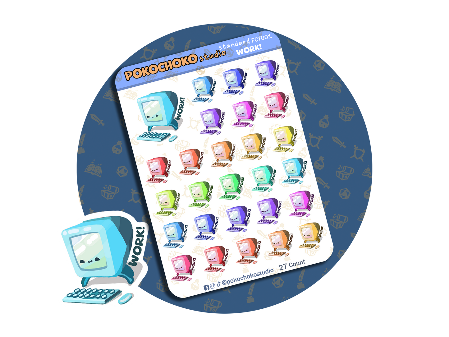 Work Planner stickers