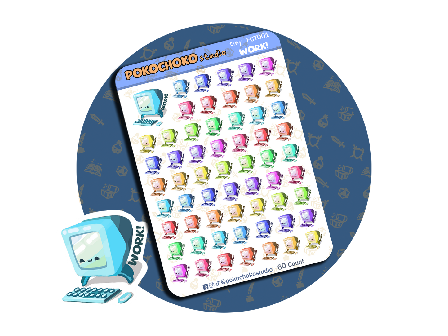 Work Planner stickers