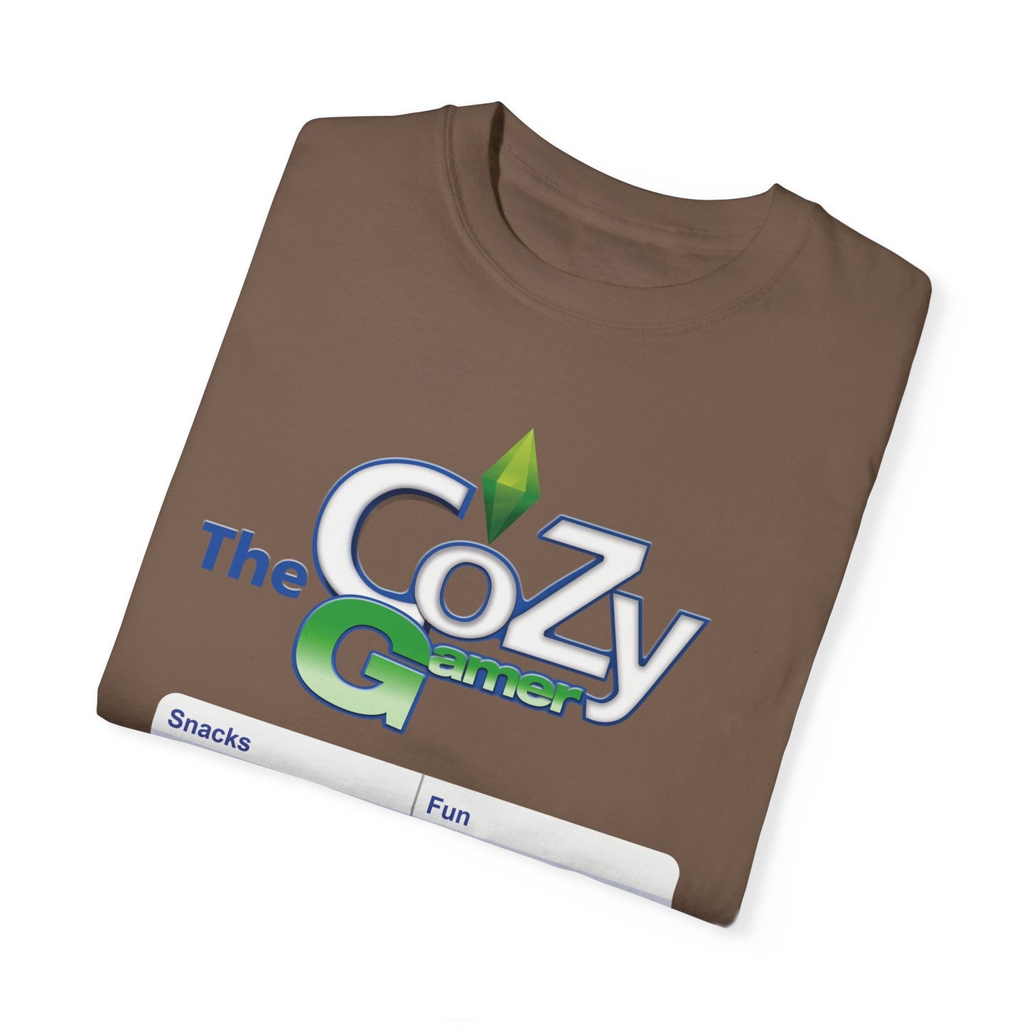 Cozy Gamer Shirt with Status Bar