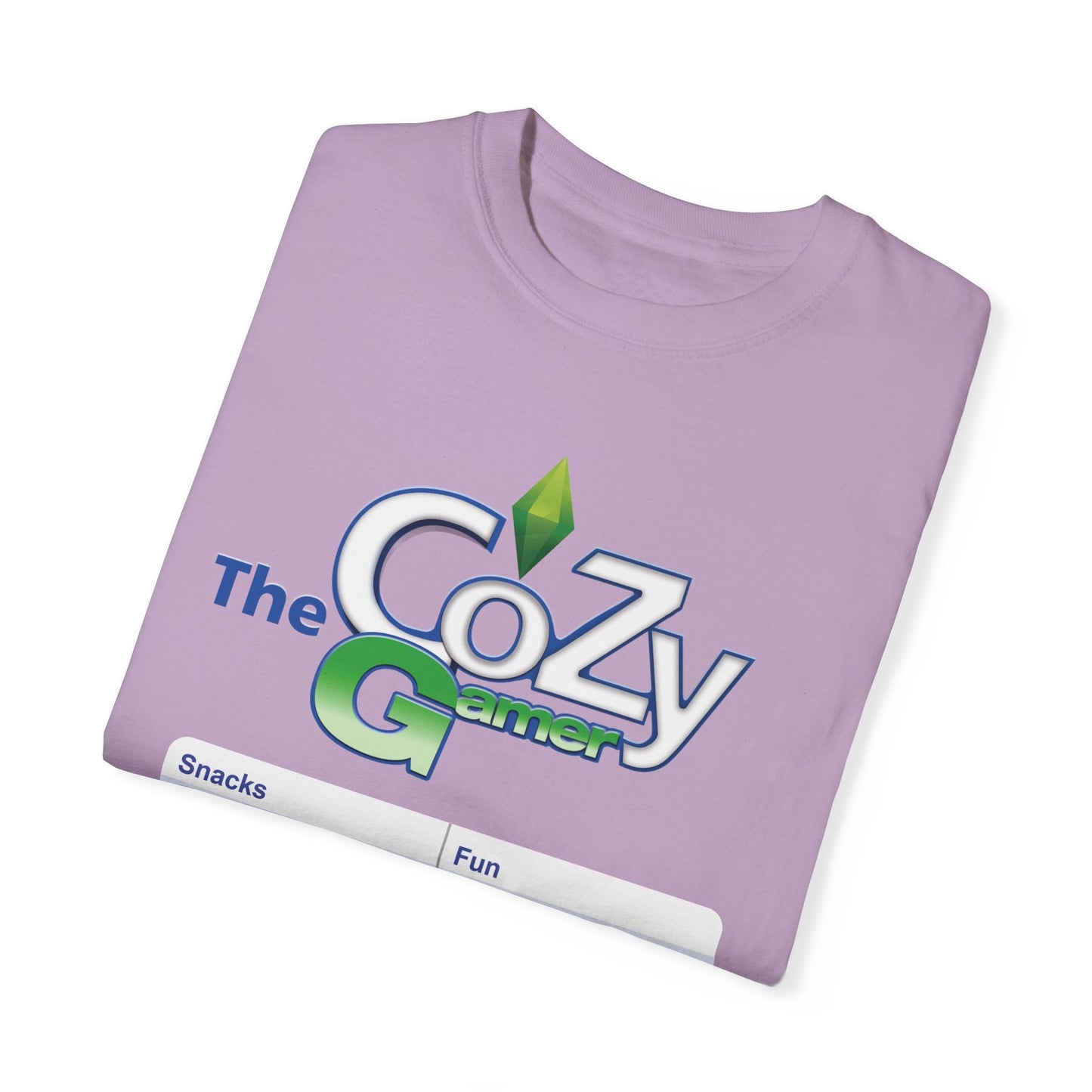 Cozy Gamer Shirt with Status Bar