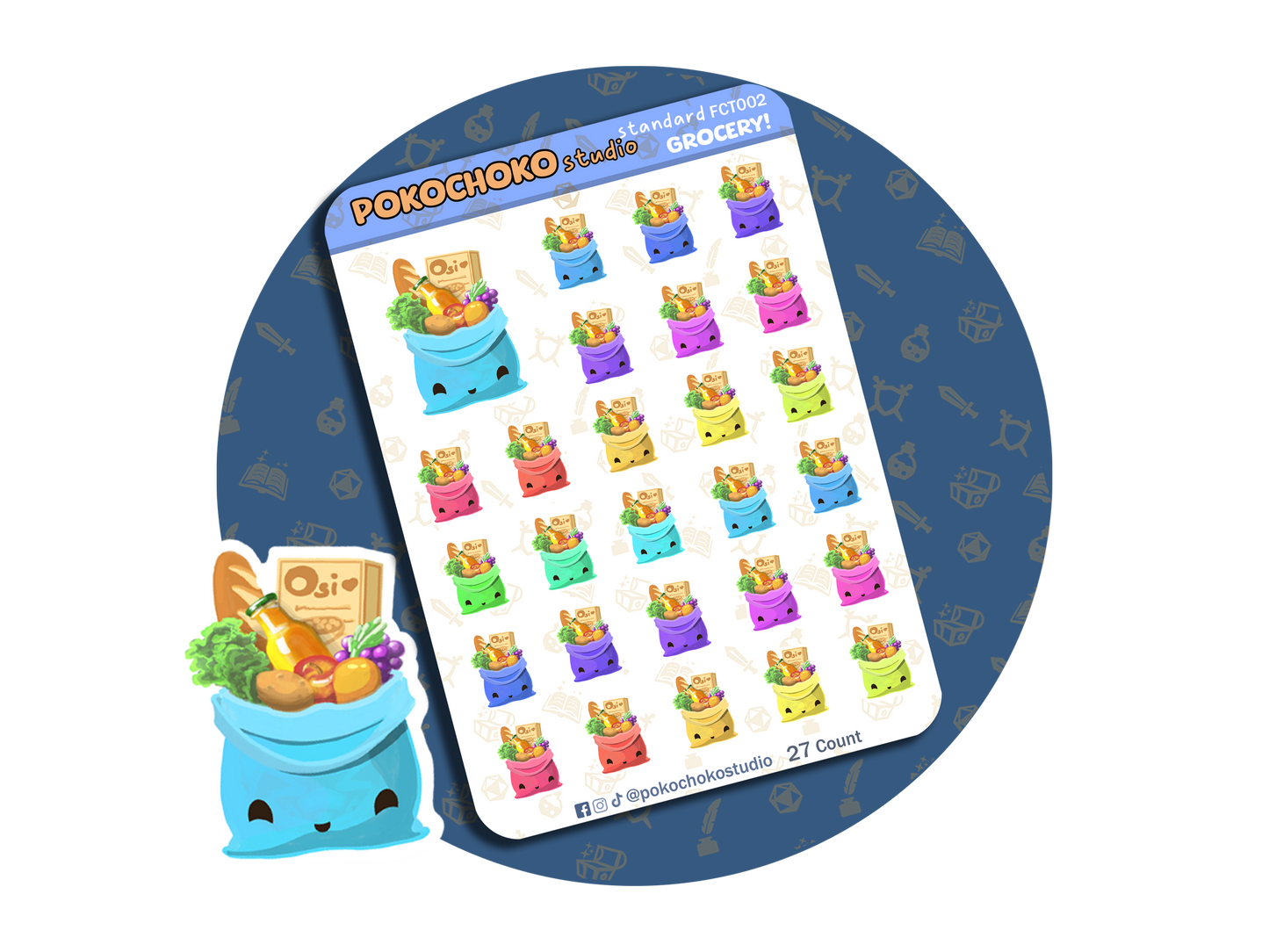 Grocery Planner stickers
