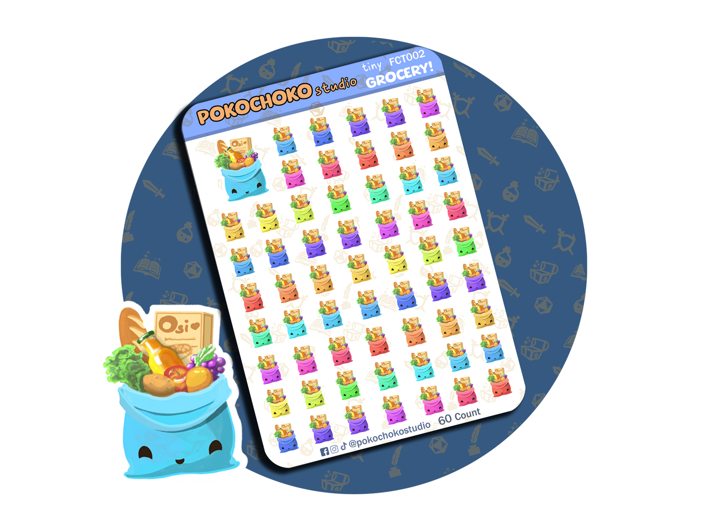 Grocery Planner stickers