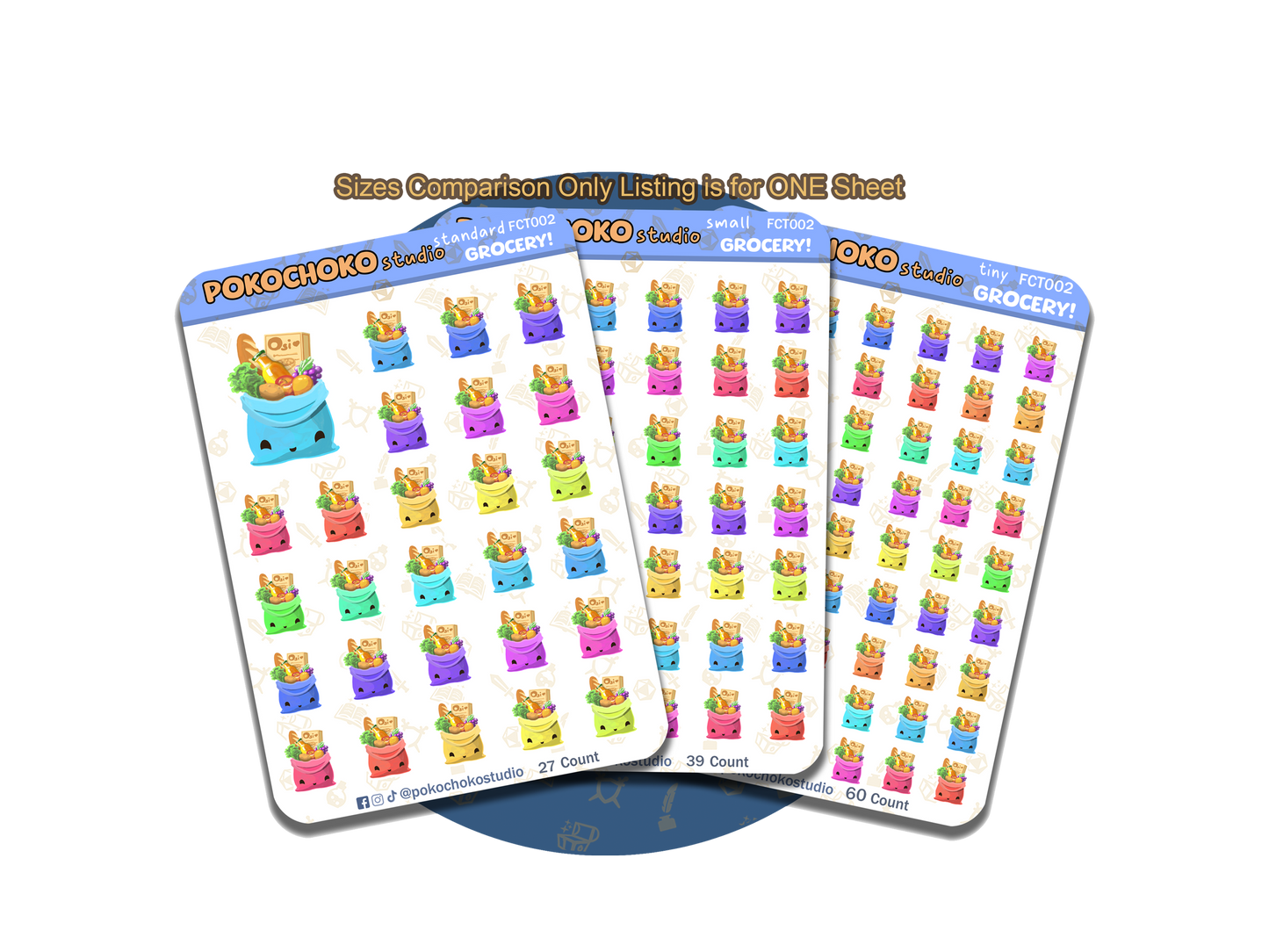 Grocery Planner stickers