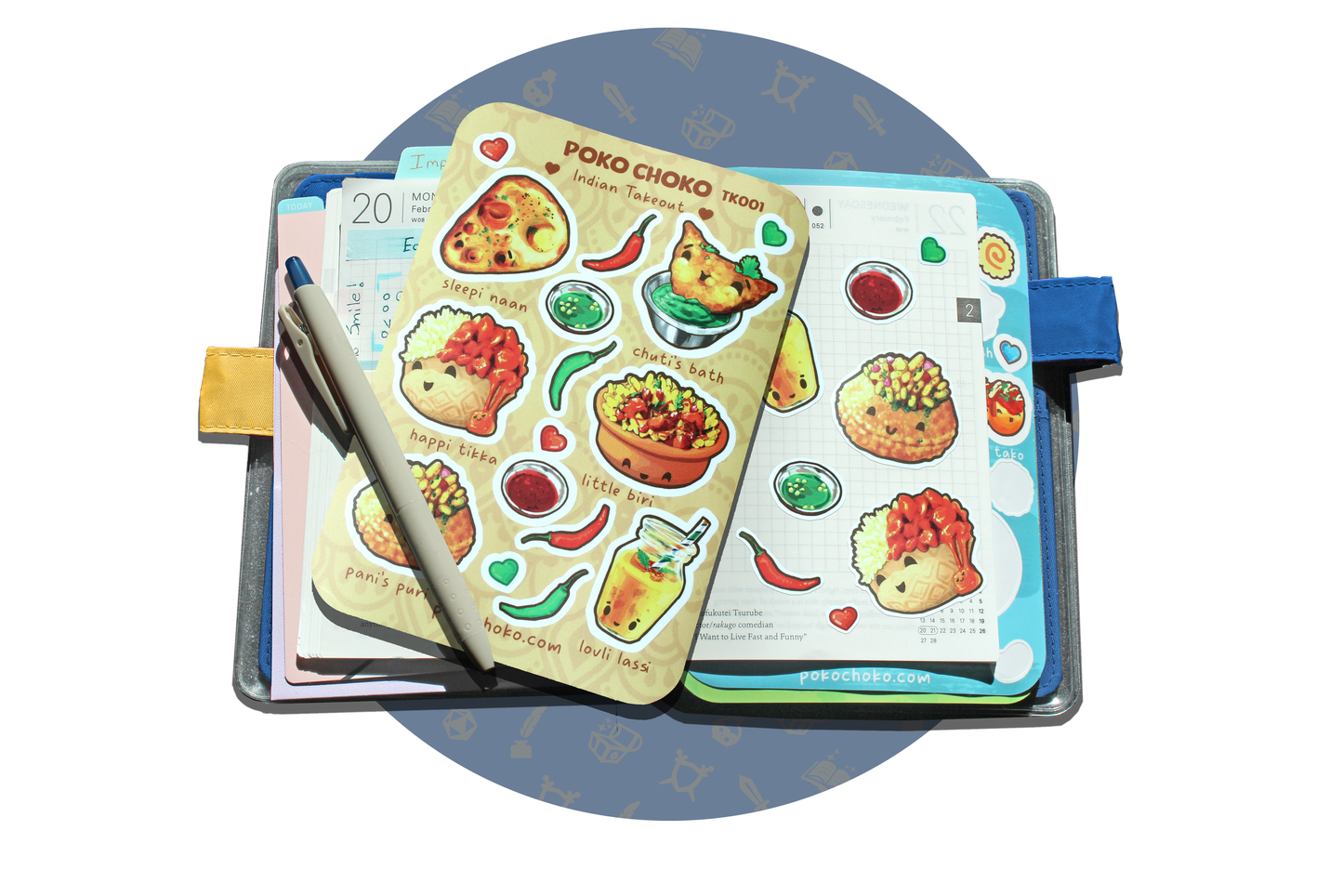 Indian Take Out Journal Sticker Sheet