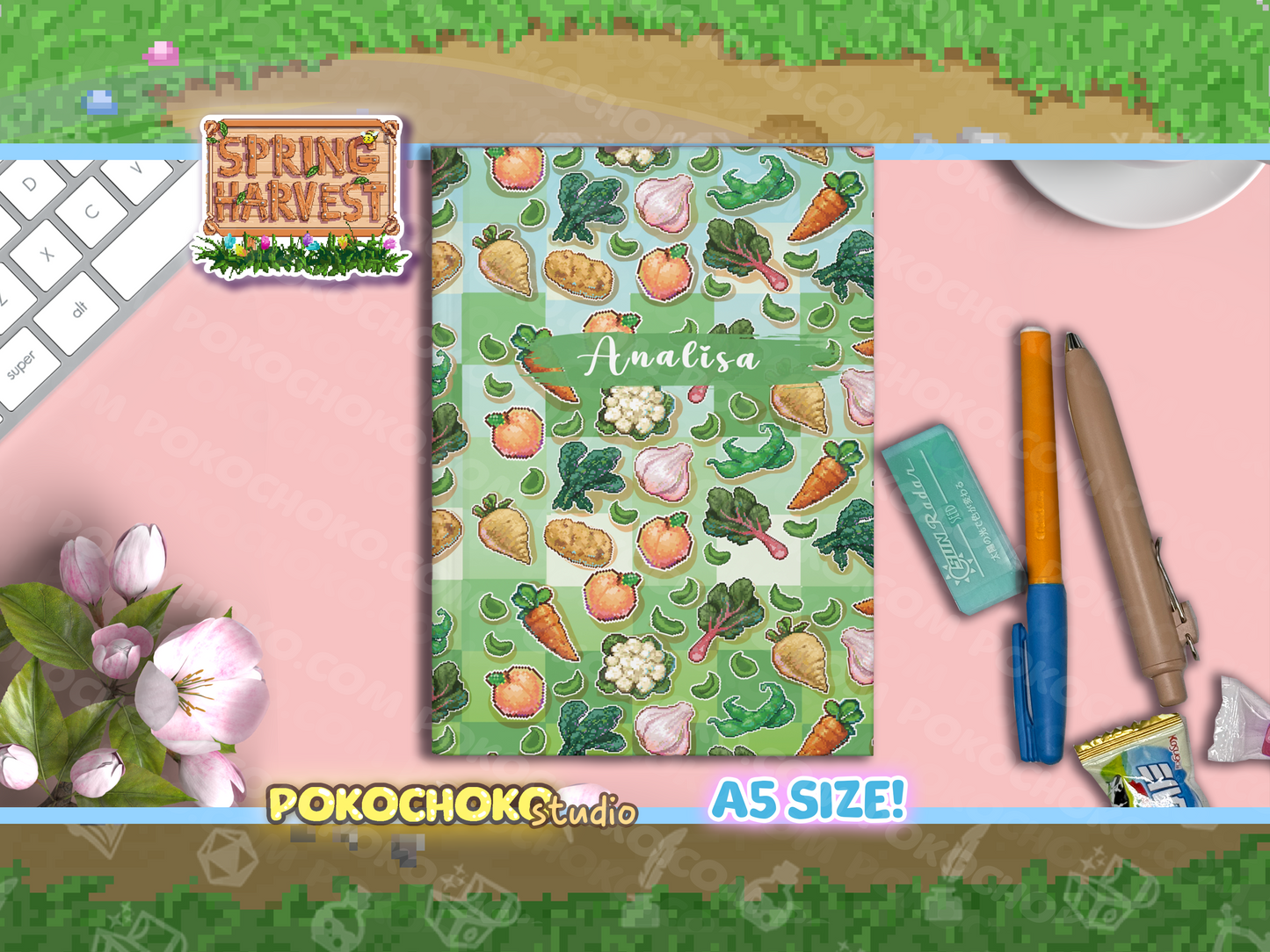 Vegetable Design
Self Care Journal
Plant Lover Gift
Personalized Journal
Hardcover Journal
Greenery Decor
Gift for Writer
Gardening Journal
Floral Art Notebook
Eco Friendly Gift
Cute Stationery Set
Back to School
Art Journal Ideas
Journals
Journals & Notebooks
Journal
Stardew Valley
