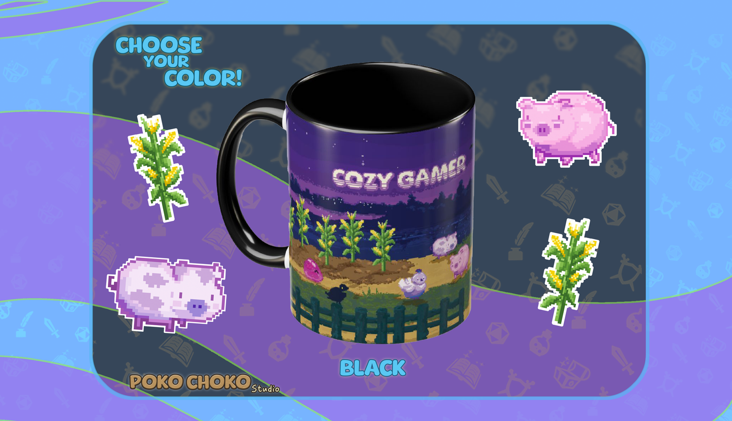 Pixel Farm Cozy Gamer MUG 11oz