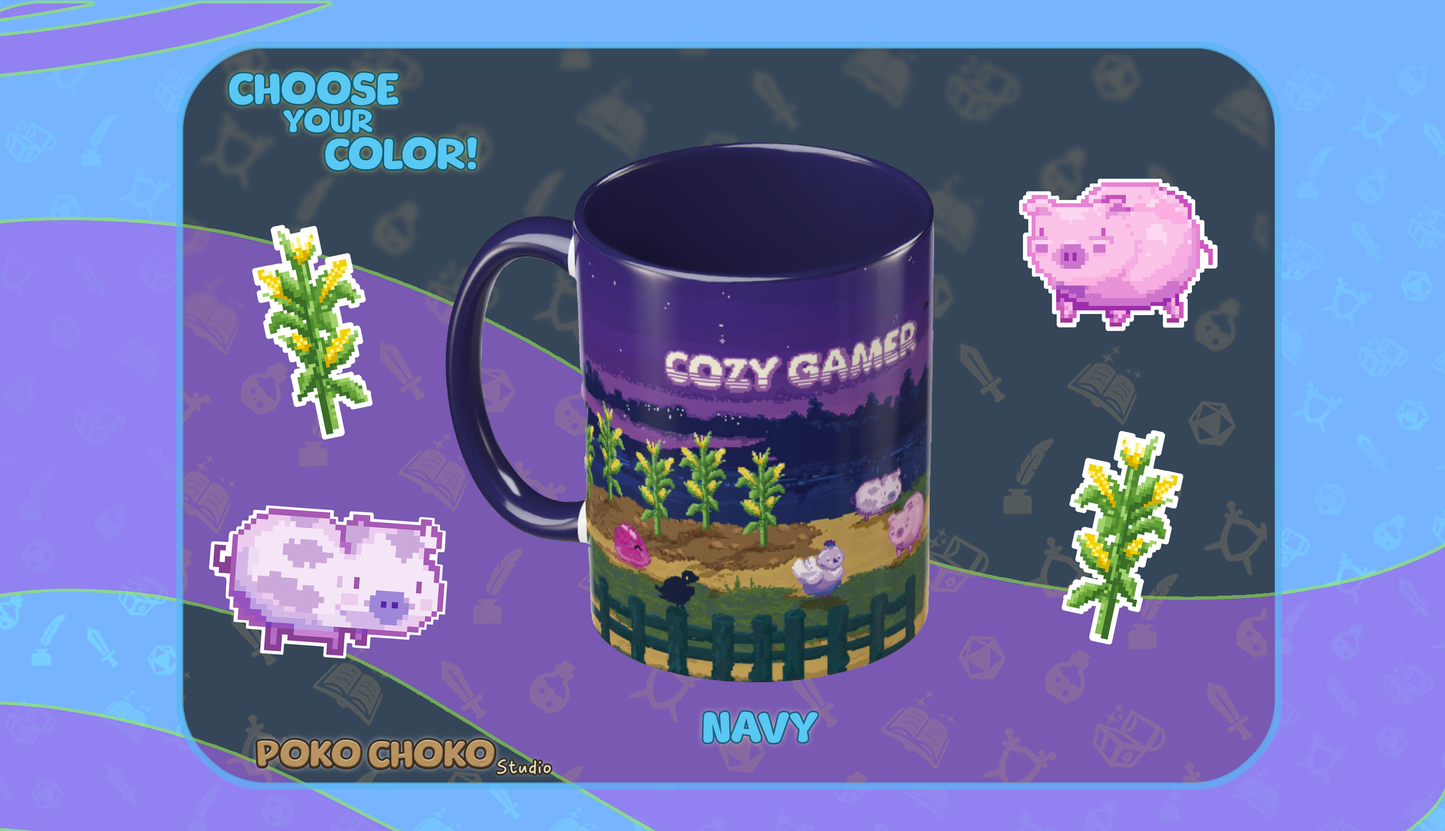 Pixel Farm Cozy Gamer MUG 11oz