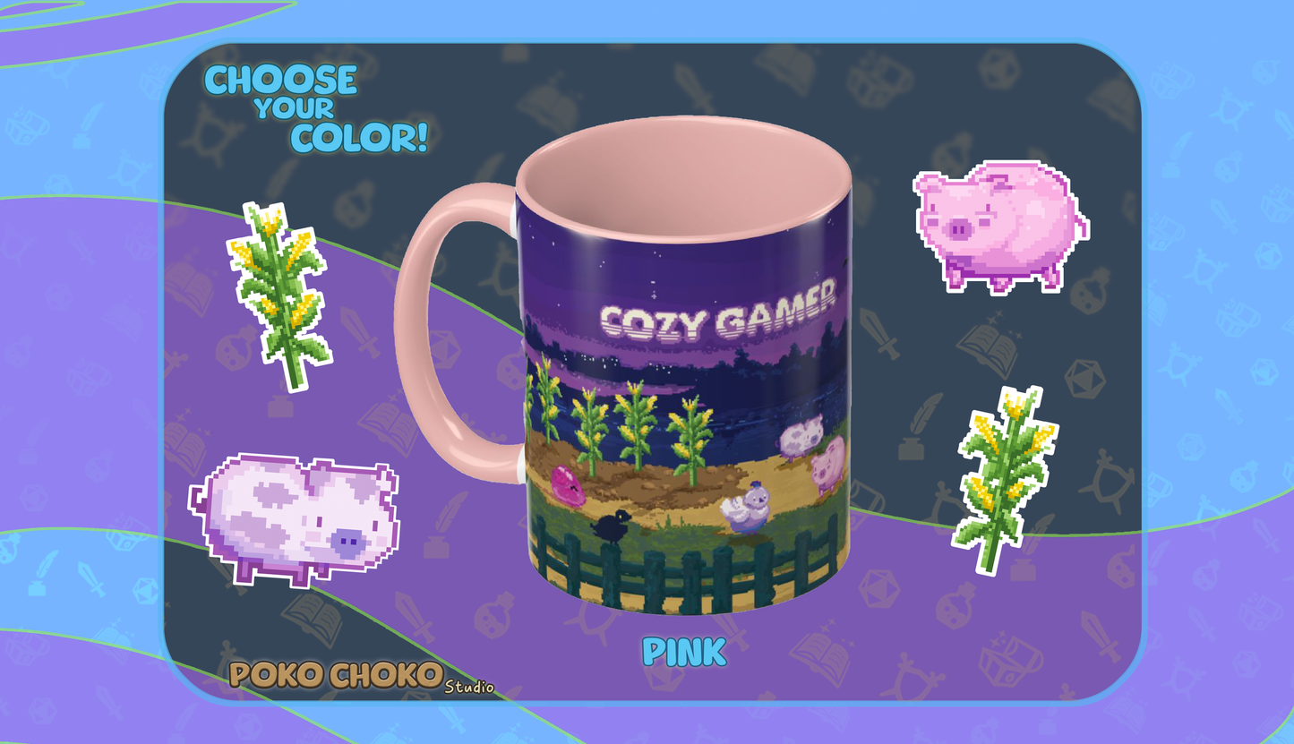 Pixel Farm Cozy Gamer MUG 11oz