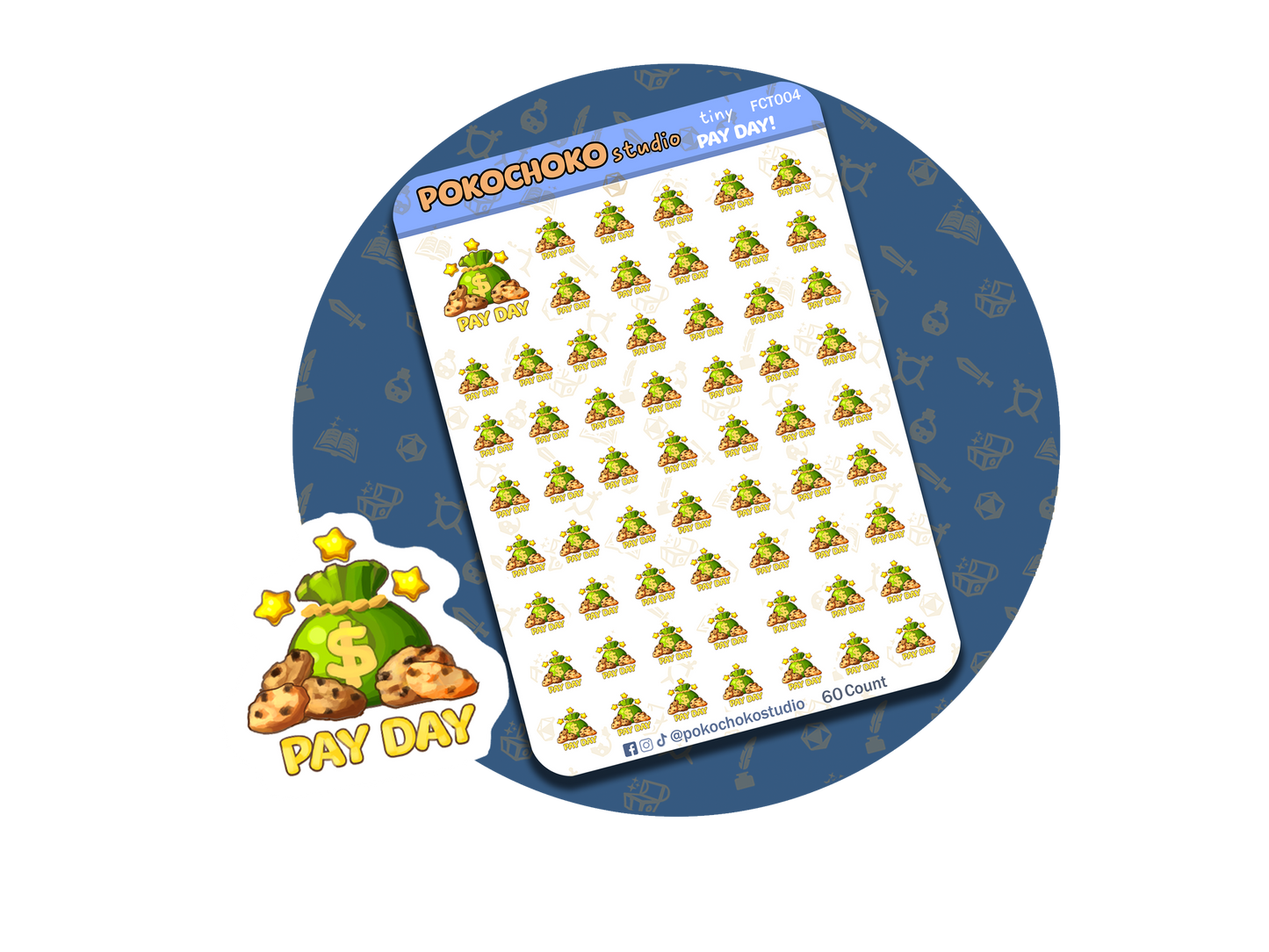 Pay Day Planner stickers