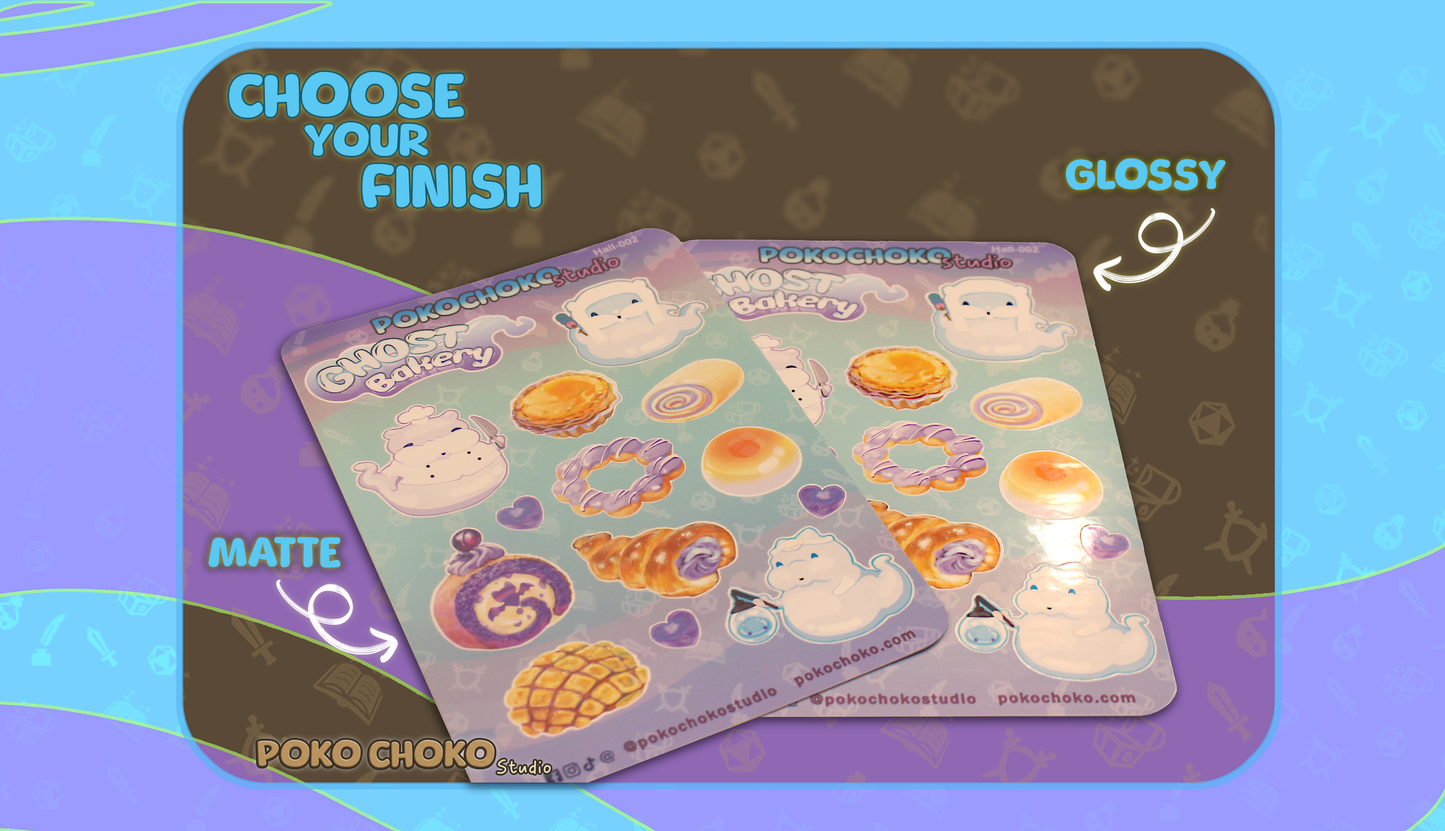 Ghost Bakery Sticker Sheet Large