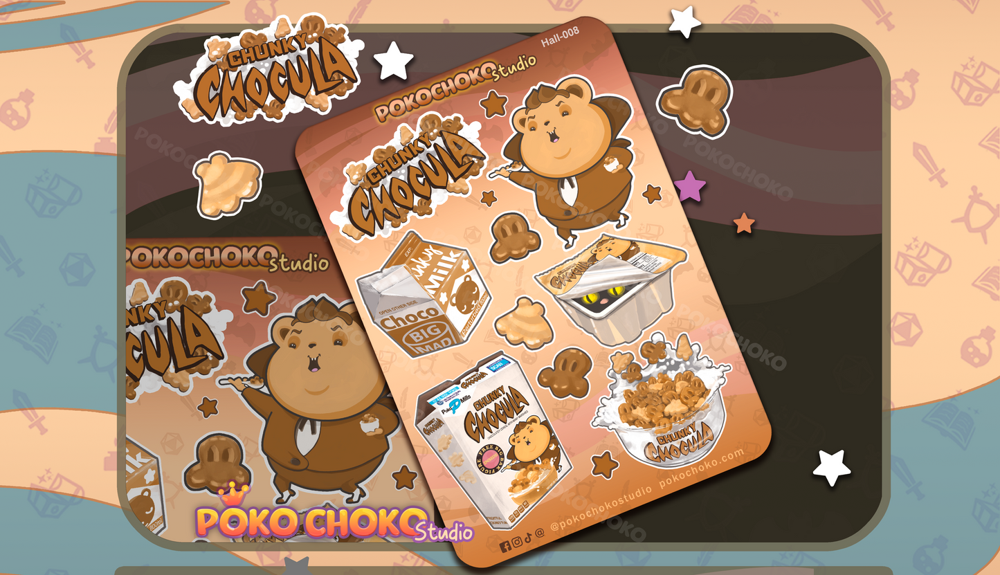 Chocula Halloween Cereal Sticker Sheet