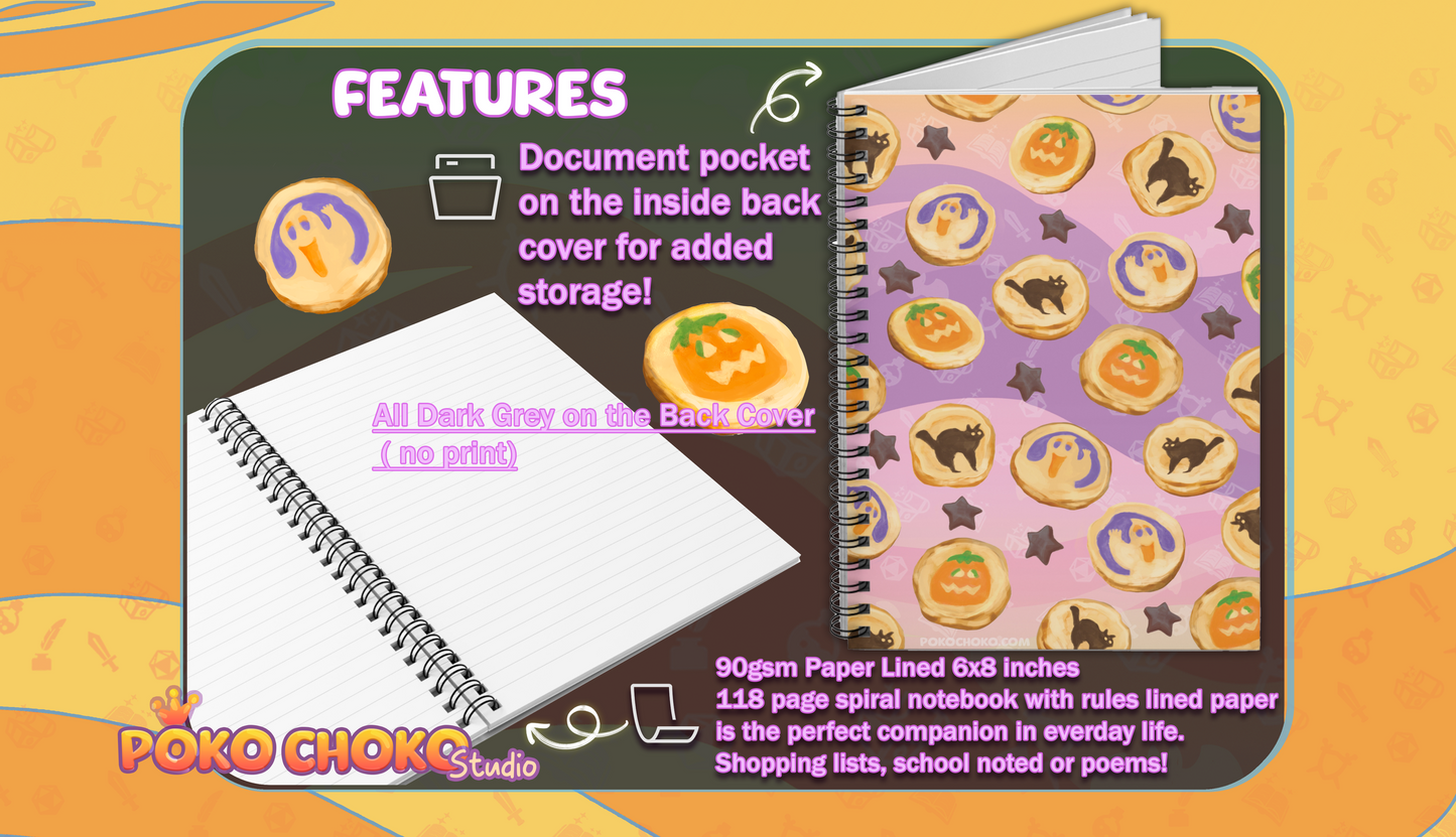 Halloween Sugar Cookie Notebook