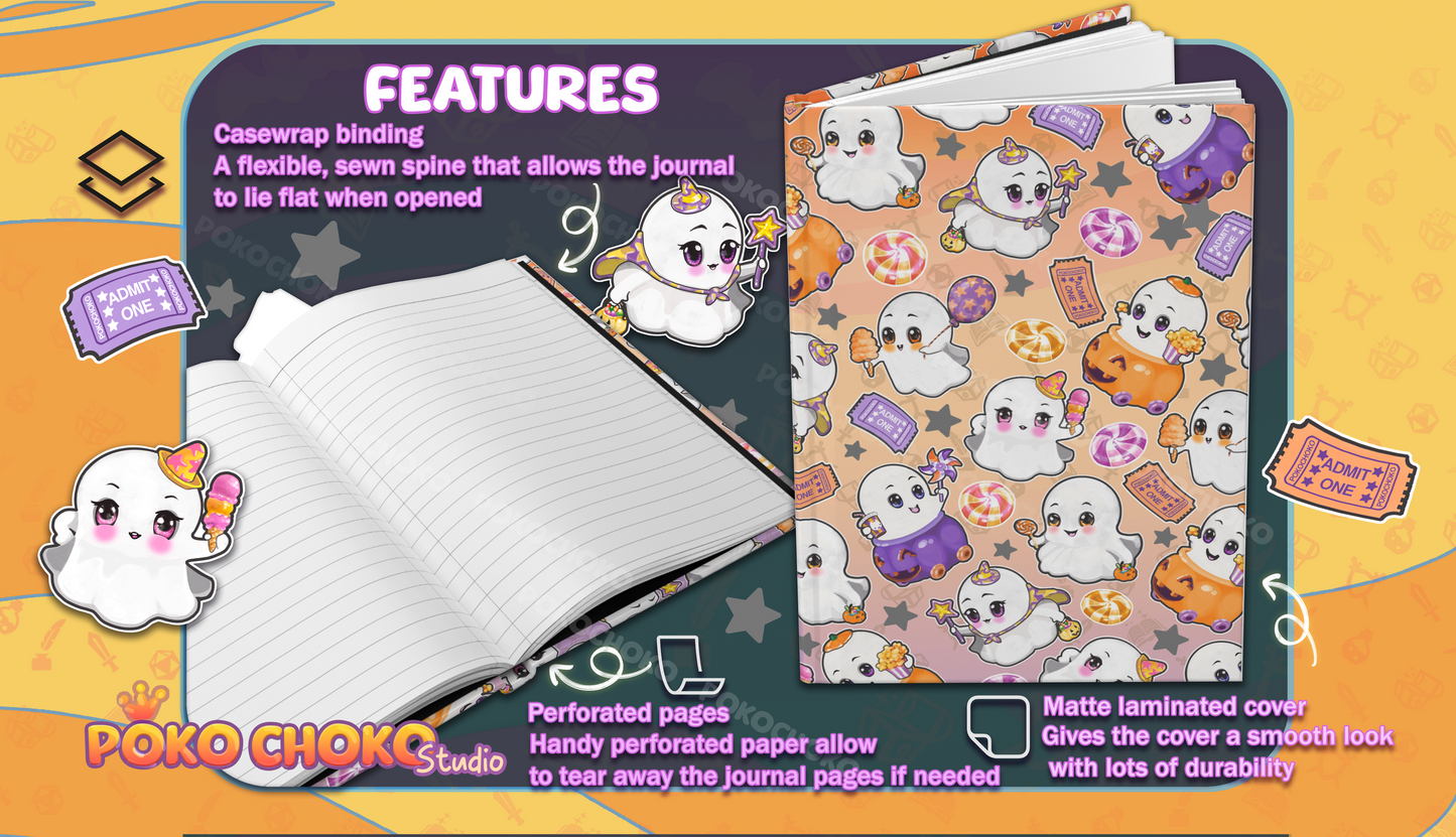Ghost Carnival Hardcover Journal Matte