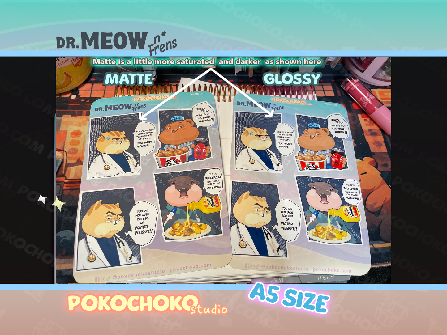 Dr. Meow Sticker Sheet
