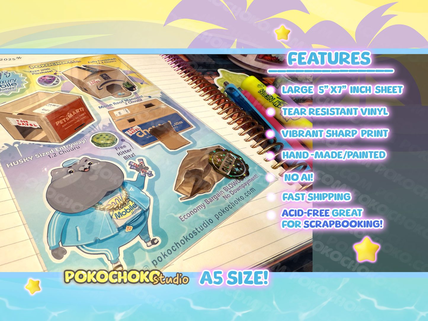 scrapbooking
kawaii stickers
penpal stickers
sticker gifts
summer stickers
icecream truck
Pokochoko
Cat stickers
Cute Cat Sticker
Cute animal Sticker
funny stickers
funny cat sticker
British shorthair