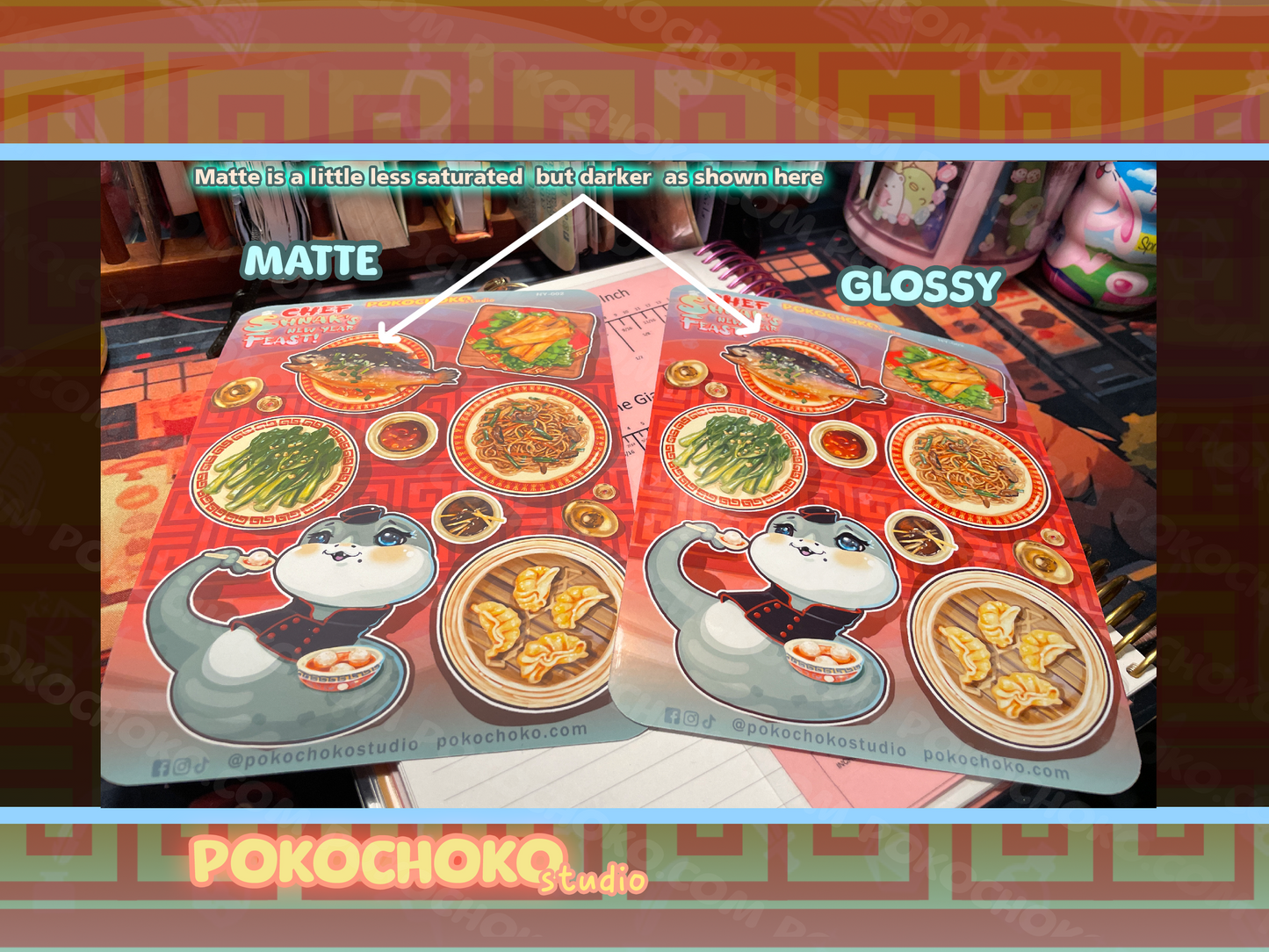 Lunar New Year 2025, Sweets and Feast Sticker sheet BUNDLE
