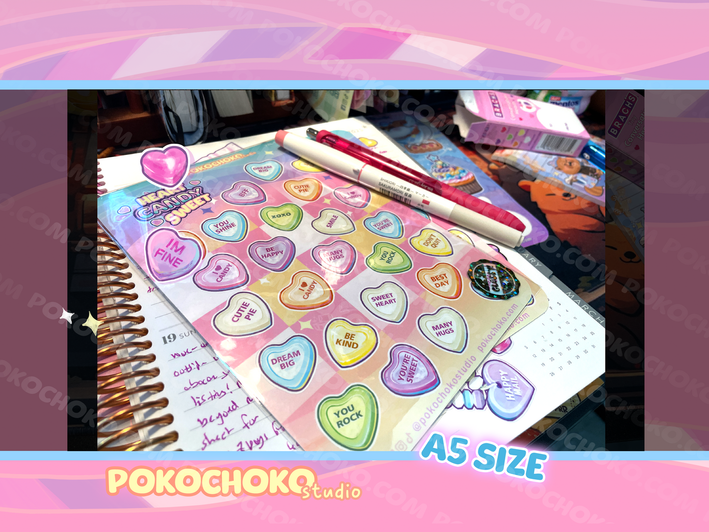 Valentine Sweet n Salty BUNDLE Candy Sticker Sheets
