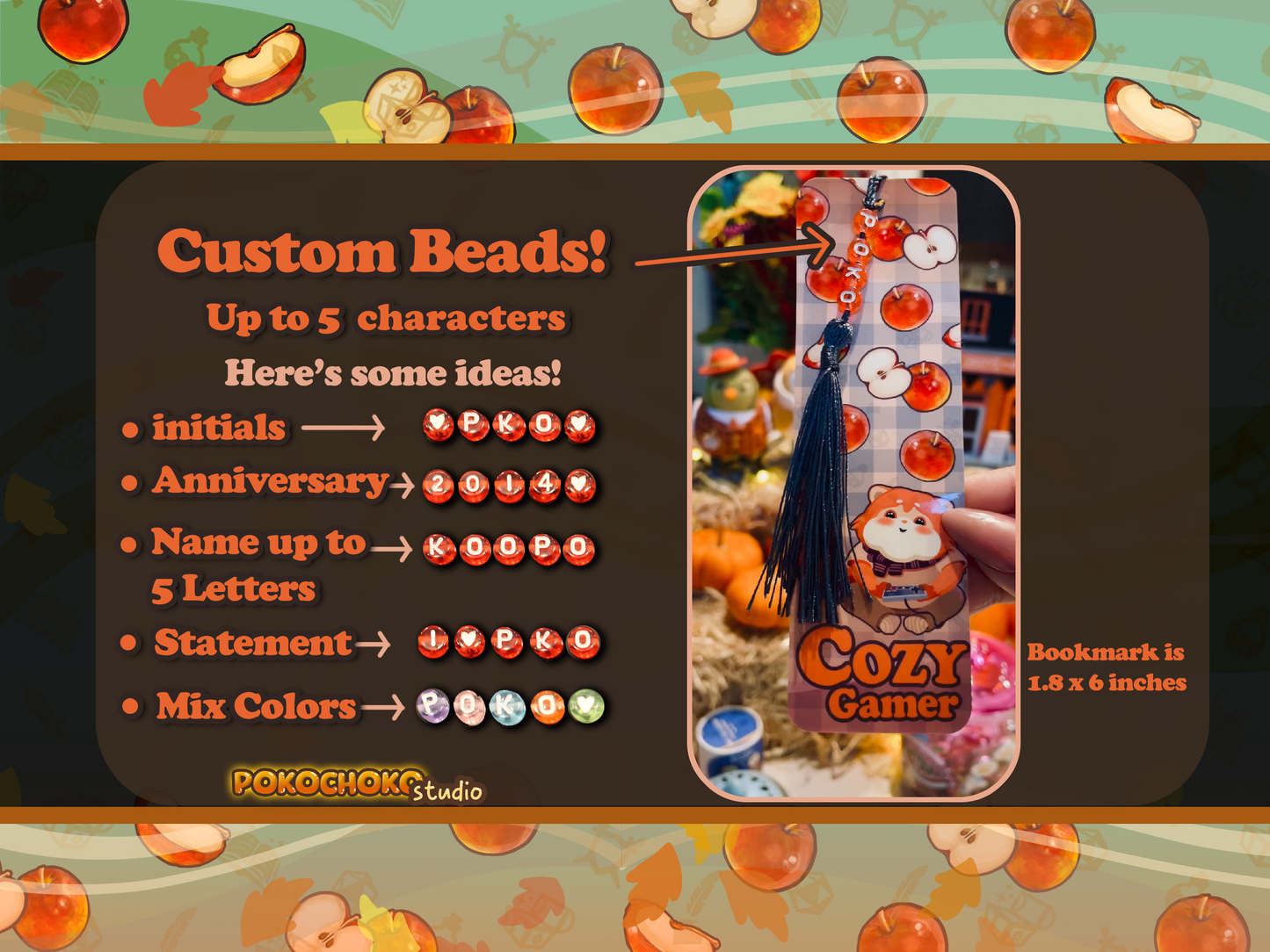 Cozy Gamer Red Panda Bookmark