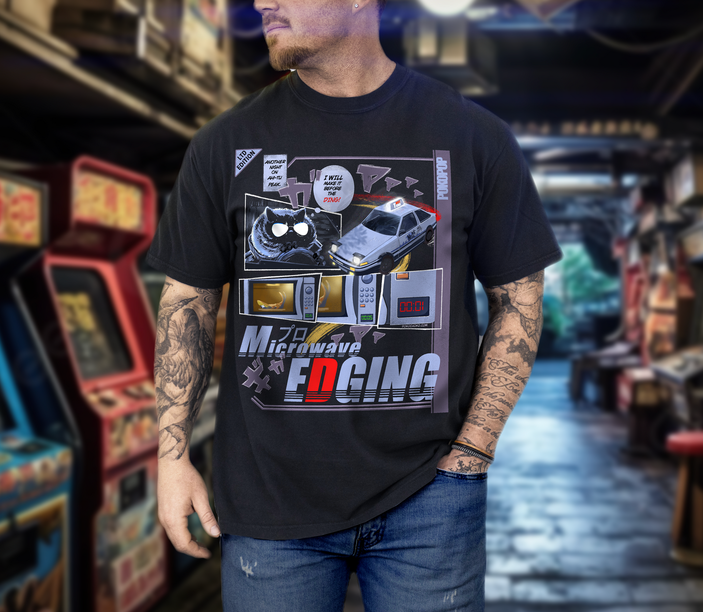 Microwave Edging Anime Shirt
