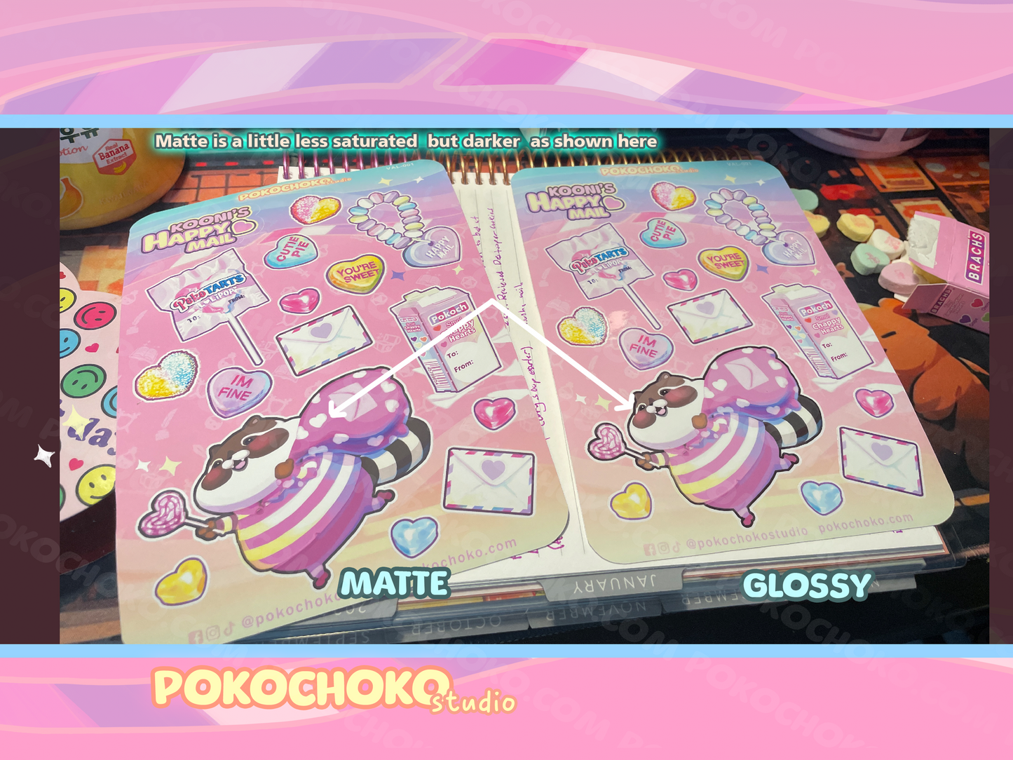 BUNDLE PACK Valentine Candy Sticker Sheet