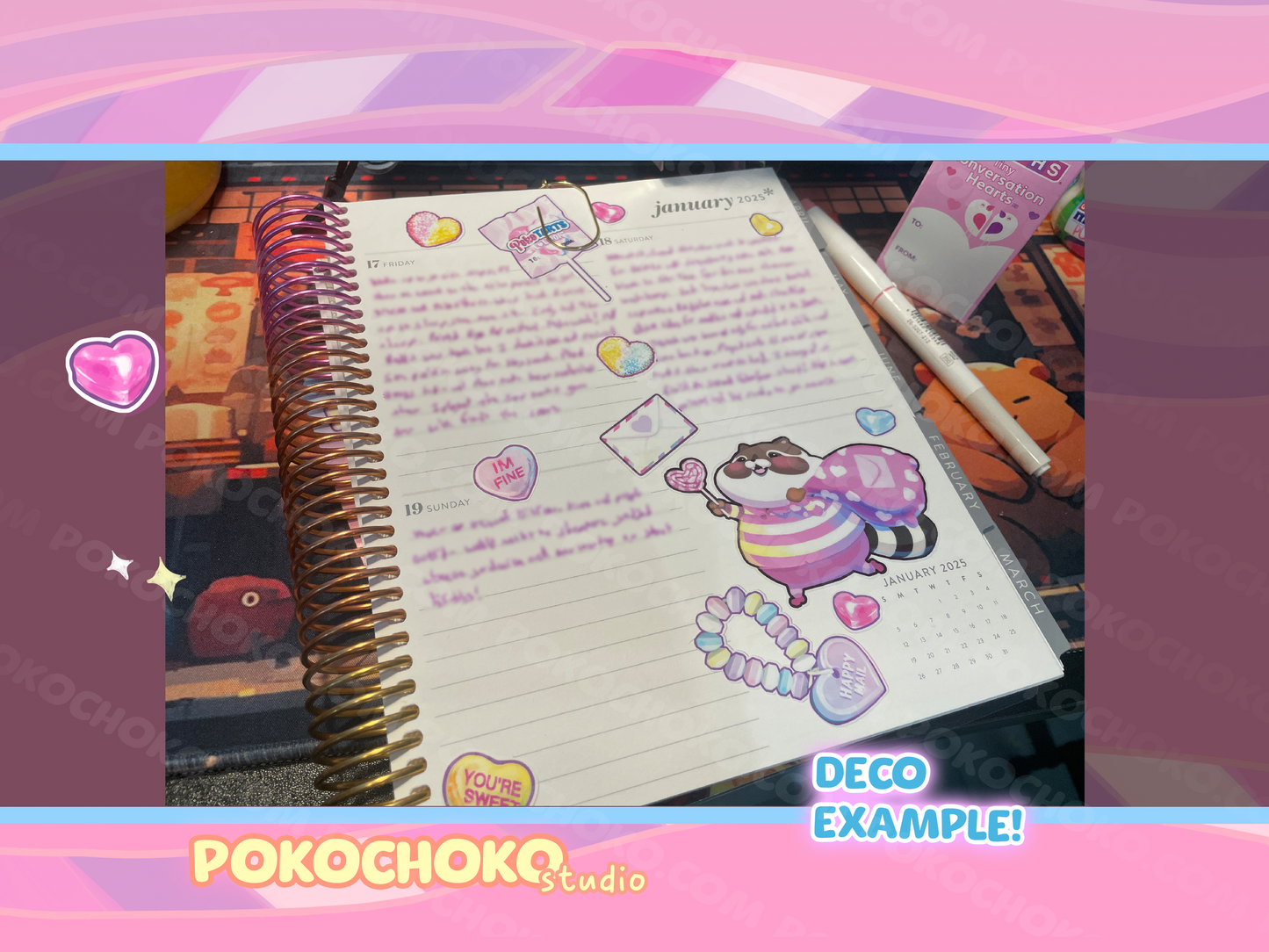 BUNDLE PACK Valentine Candy Sticker Sheet
