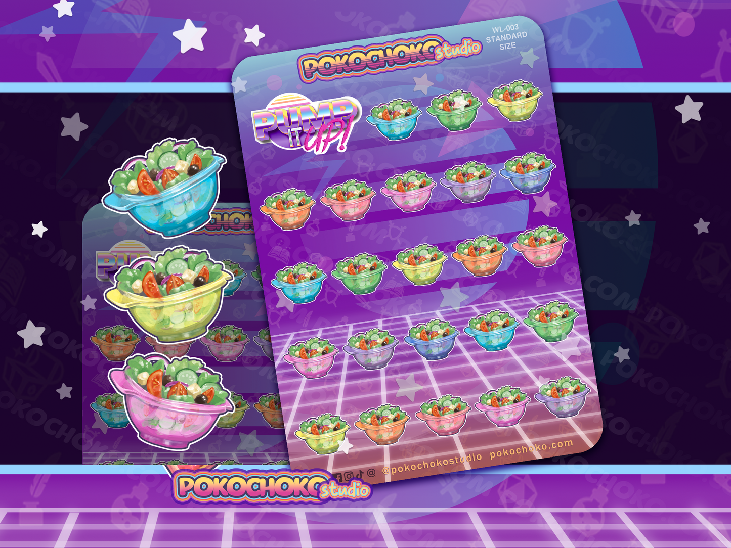 Salad Weight loss Sticker Sheet
