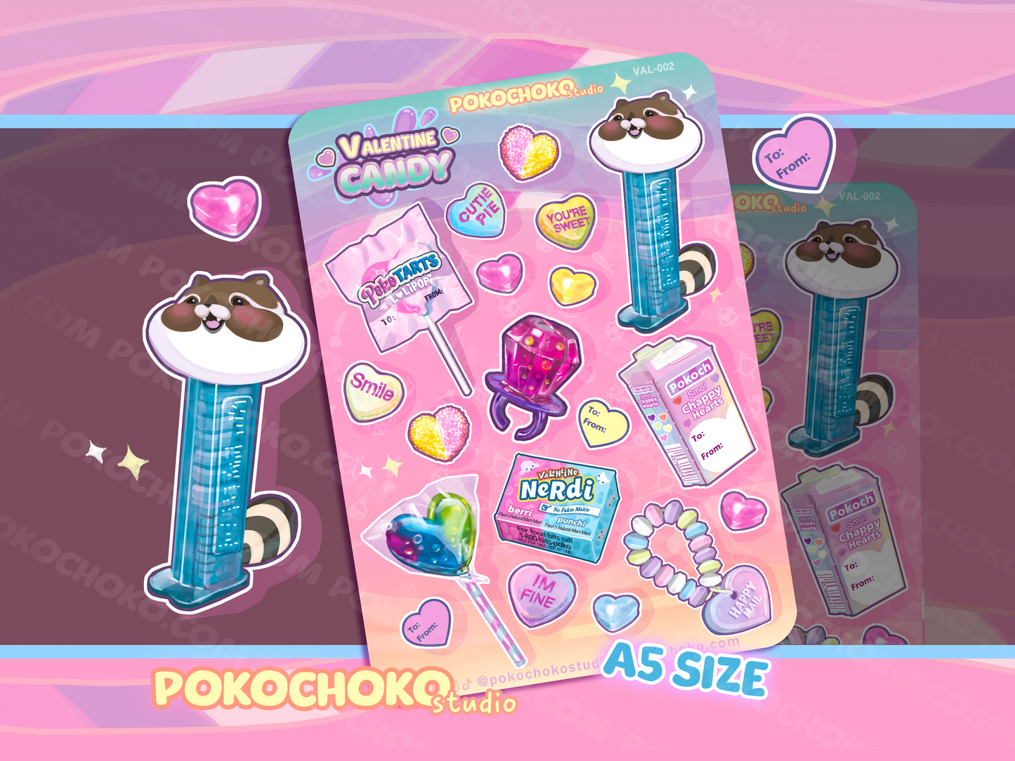 BUNDLE PACK Valentine Candy Sticker Sheet