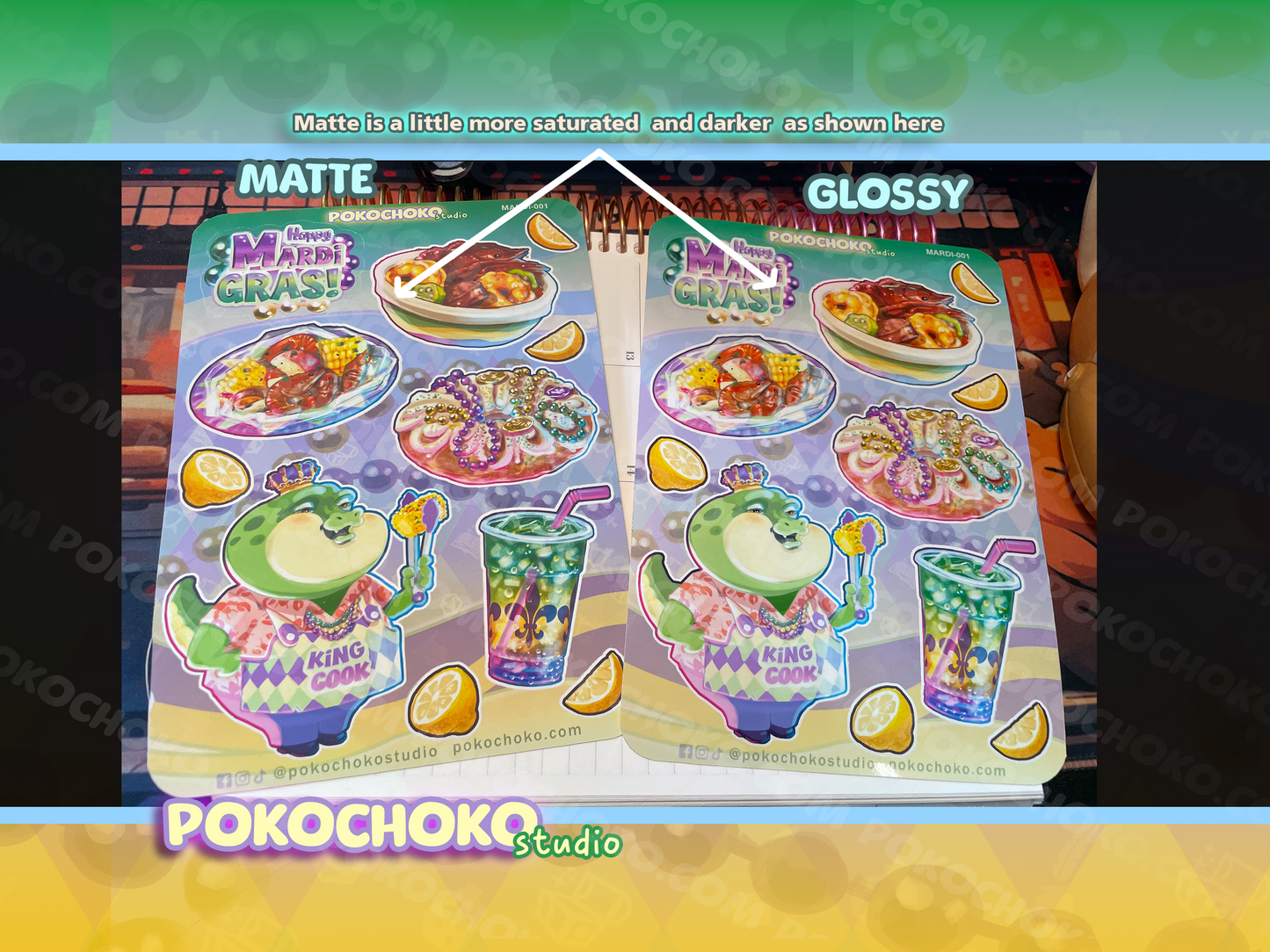 Mardi Gras Sticker Sheet