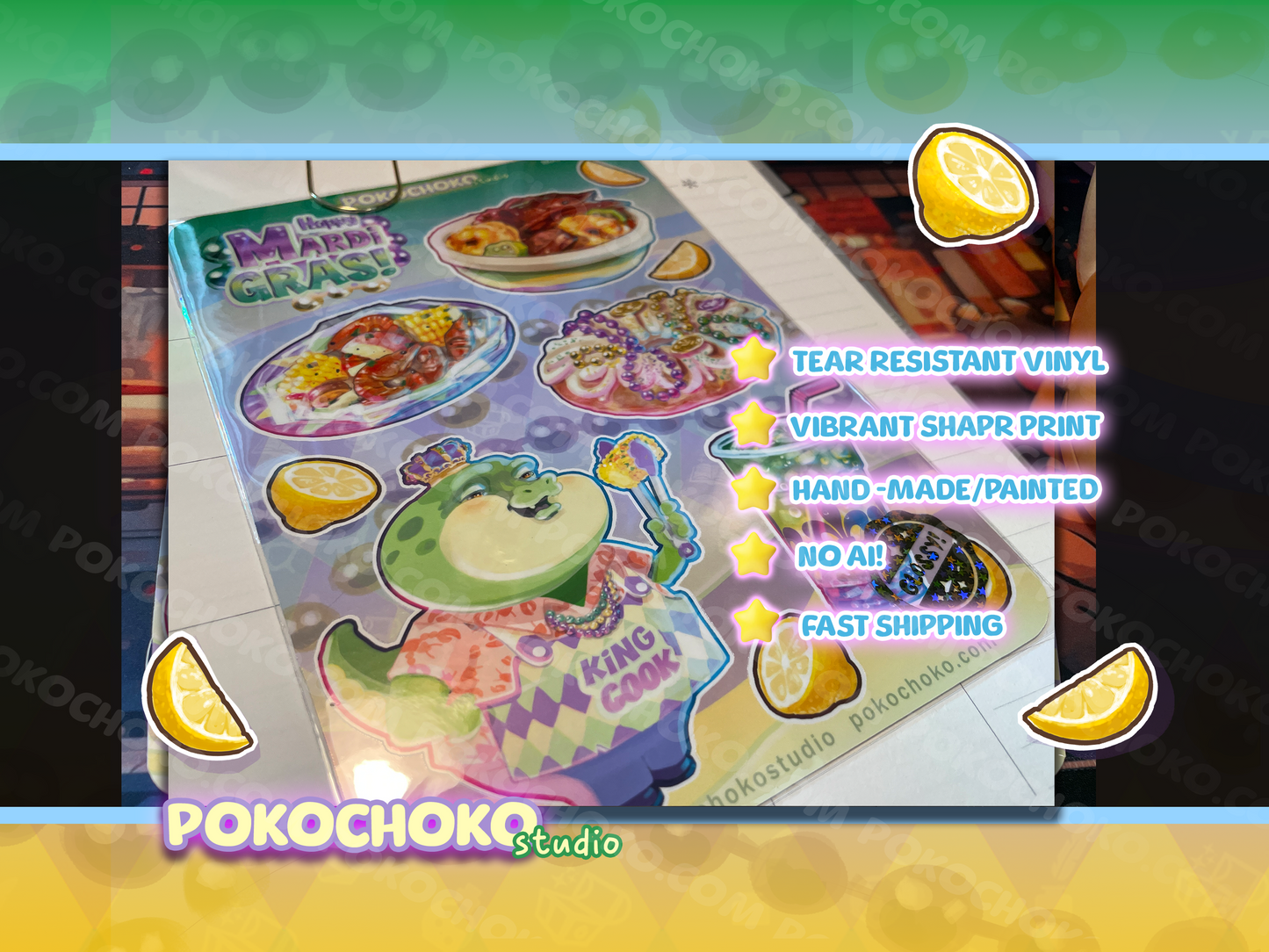 Mardi Gras Sticker Sheet