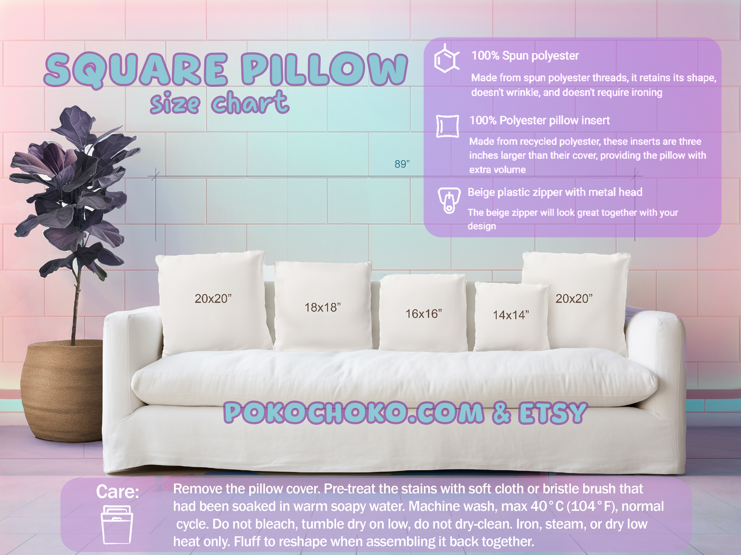 Conversation Hearts Decor Square Throw Pillow