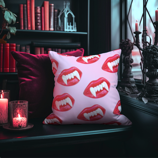 Halloween Wax Lips Pillow COVER ONLY