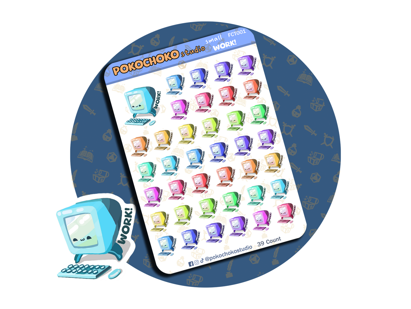 Work Planner stickers