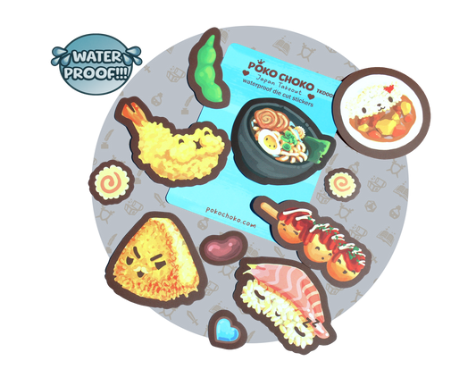 Japanese Take Out Die Cut Sticker Pack