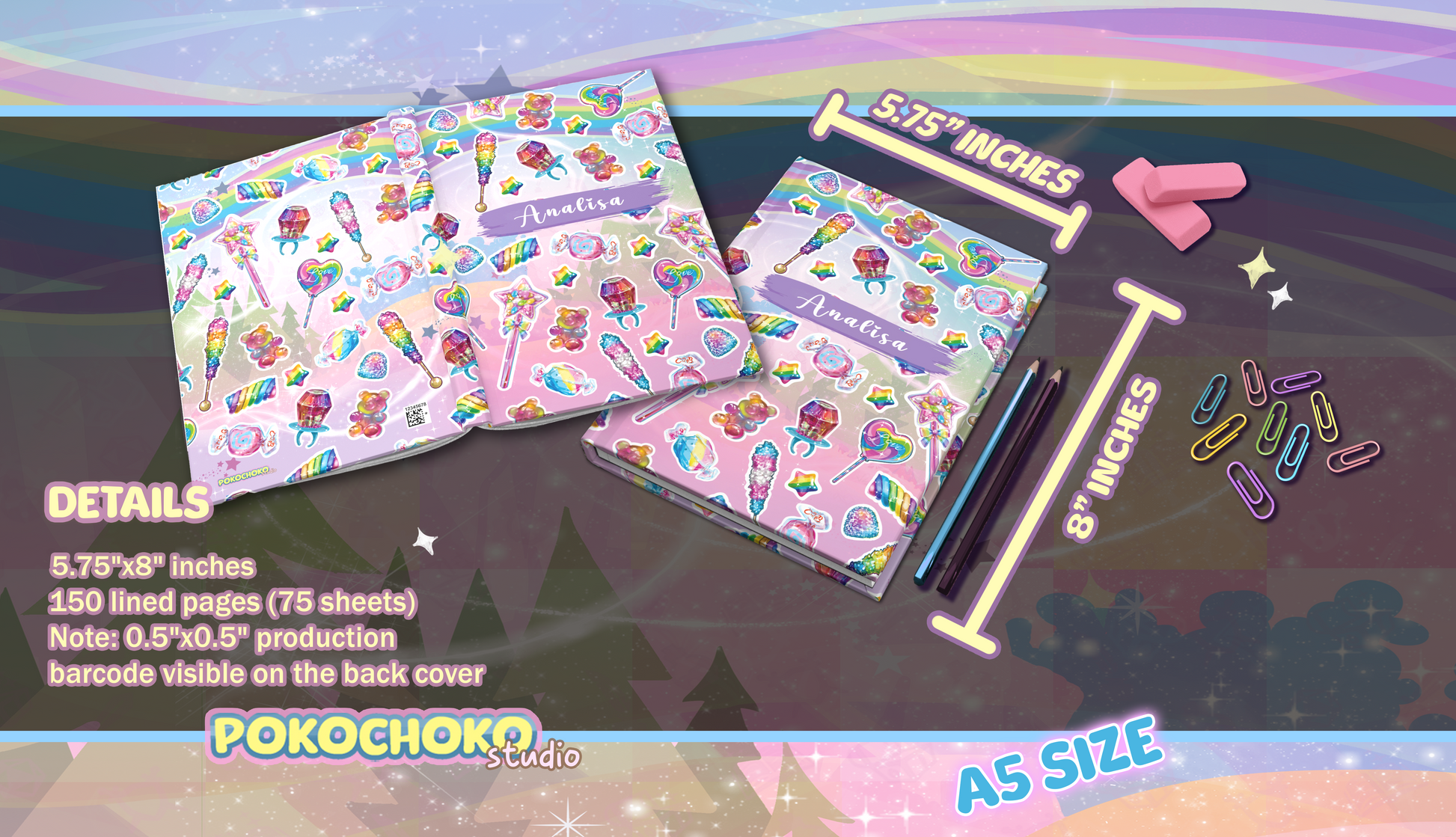 rainbow designs

pride journal

personalized gifts

magical theme

kawaii stationery

journaling supplies

hardcover journal

glitter journal

gift for her

cute gifts

creative writing

colorful stickers

colorful journal

artistic journal

All Journals