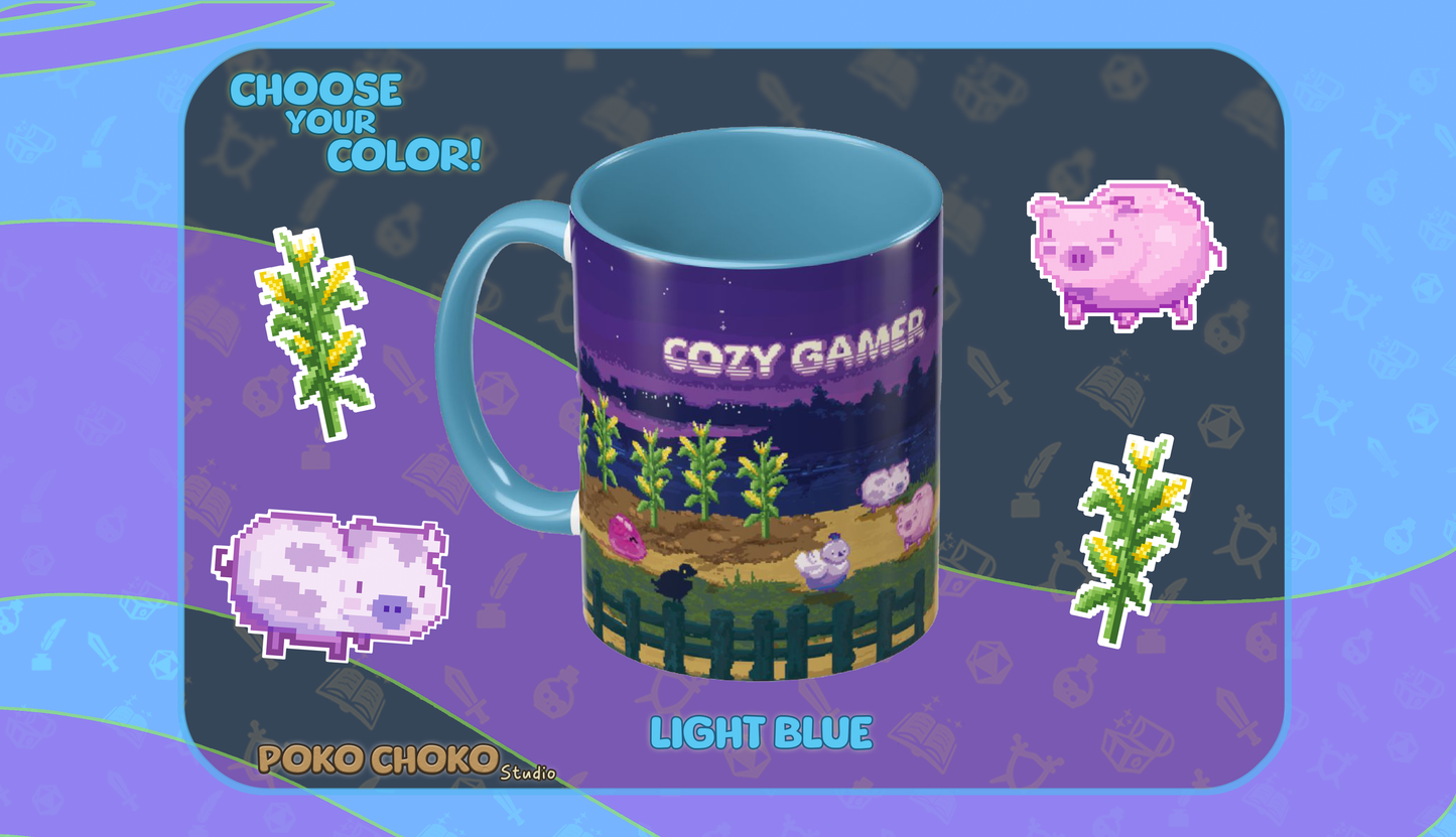 Pixel Farm Cozy Gamer MUG 11oz