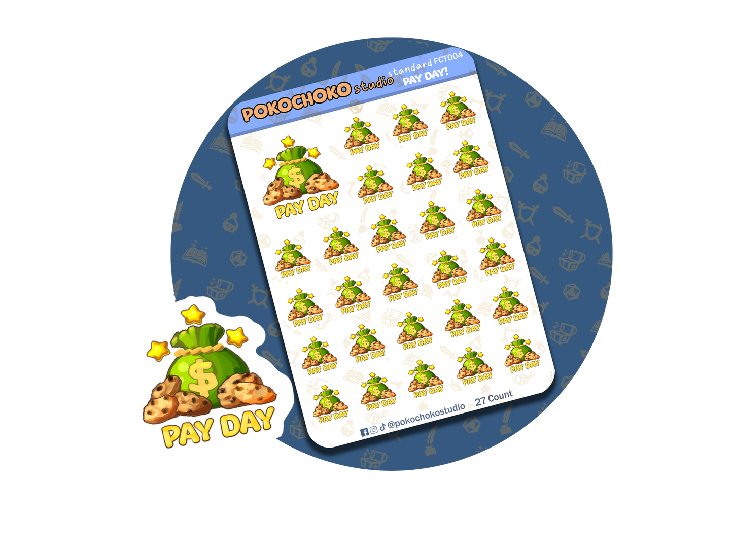 Pay Day Planner stickers