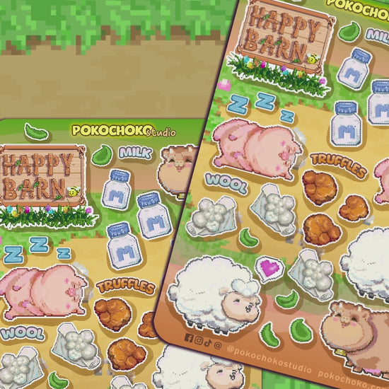Cute Stickers
scrapbooking
kawaii stickers
food sticker
foodie gifts
penpal stickers
Stardew Valley
Pixel farm stickers
farm stickers
retro art stickers
game stickers
Barn Stickers
Cow sticker