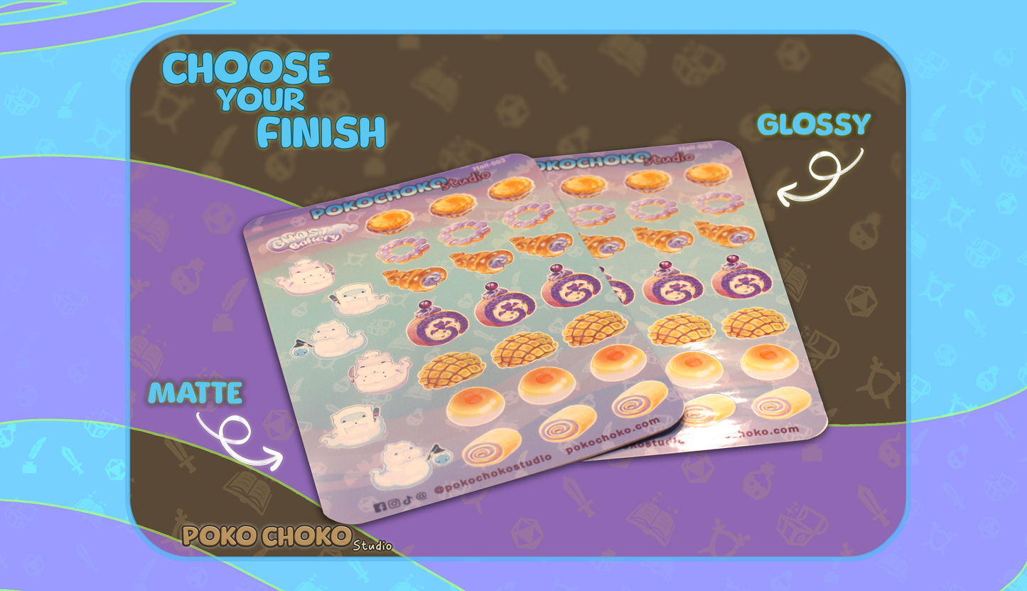 Ghost  Bakery Sticker Sheet Small