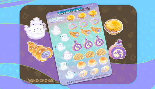 Ghost  Bakery Sticker Sheet Small
